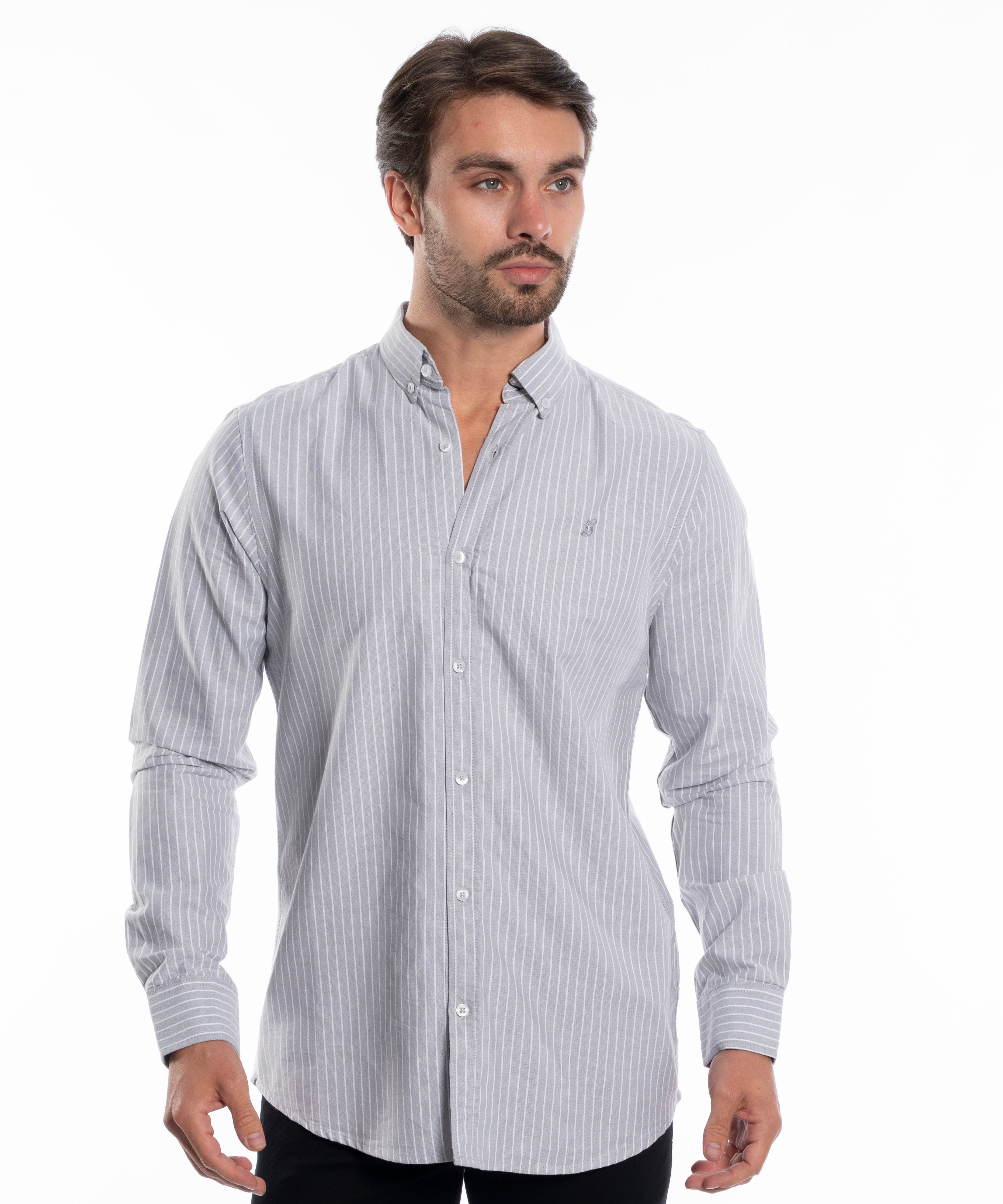 Long Sleeve Shirt - Men - Striped