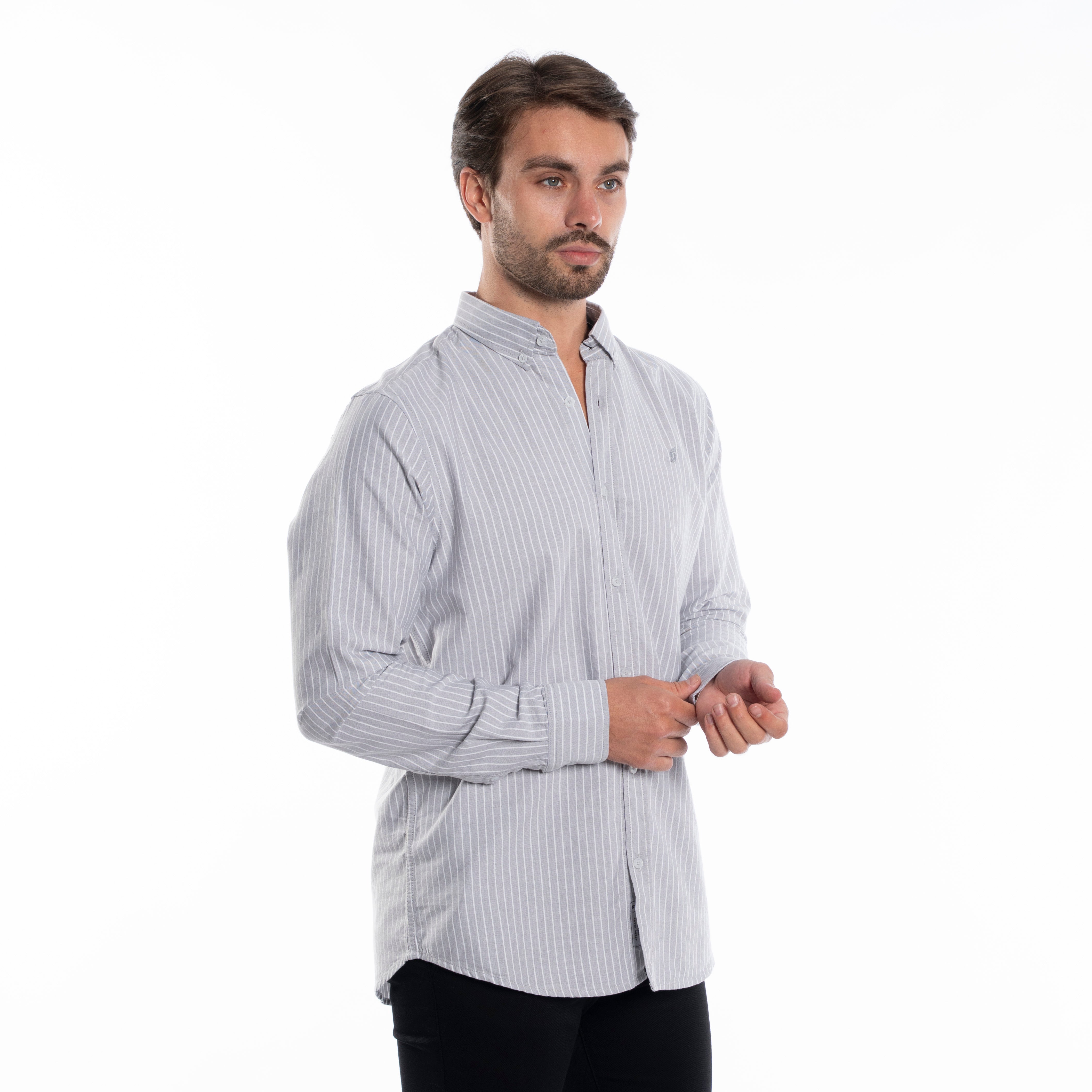 Long Sleeve Shirt - Men - Striped