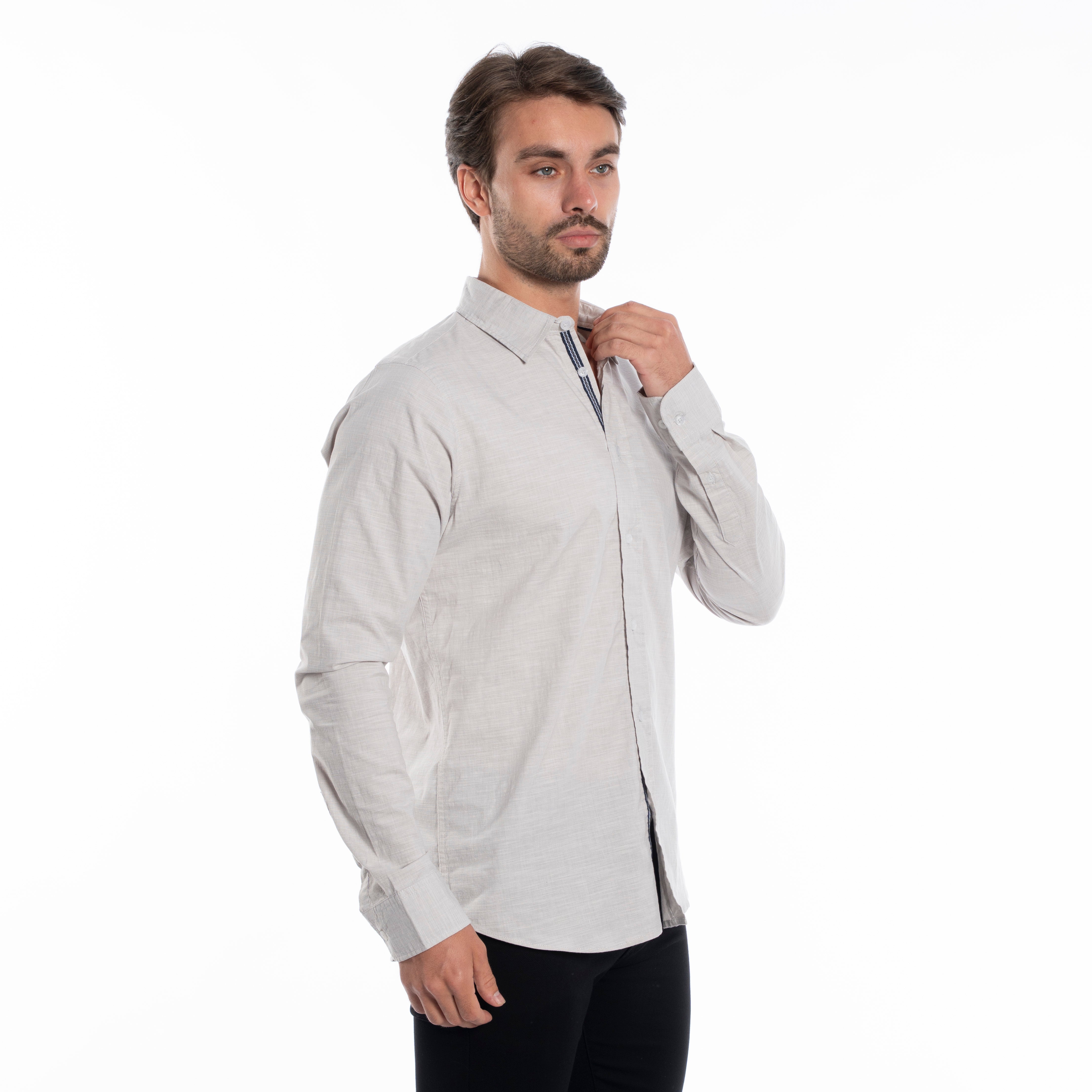 Long Sleeve Shirt - Men - Plain