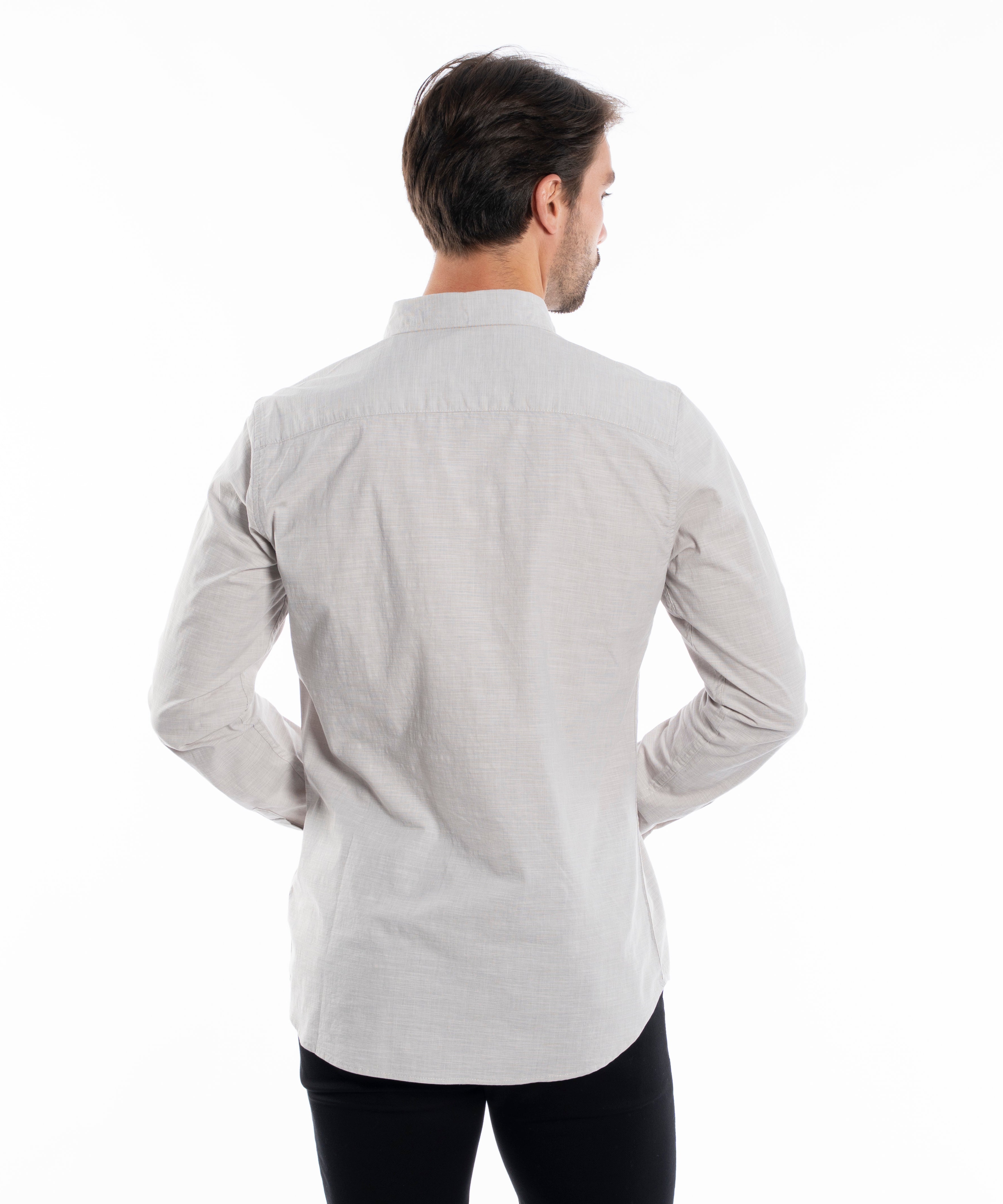 Long Sleeve Shirt - Men - Plain