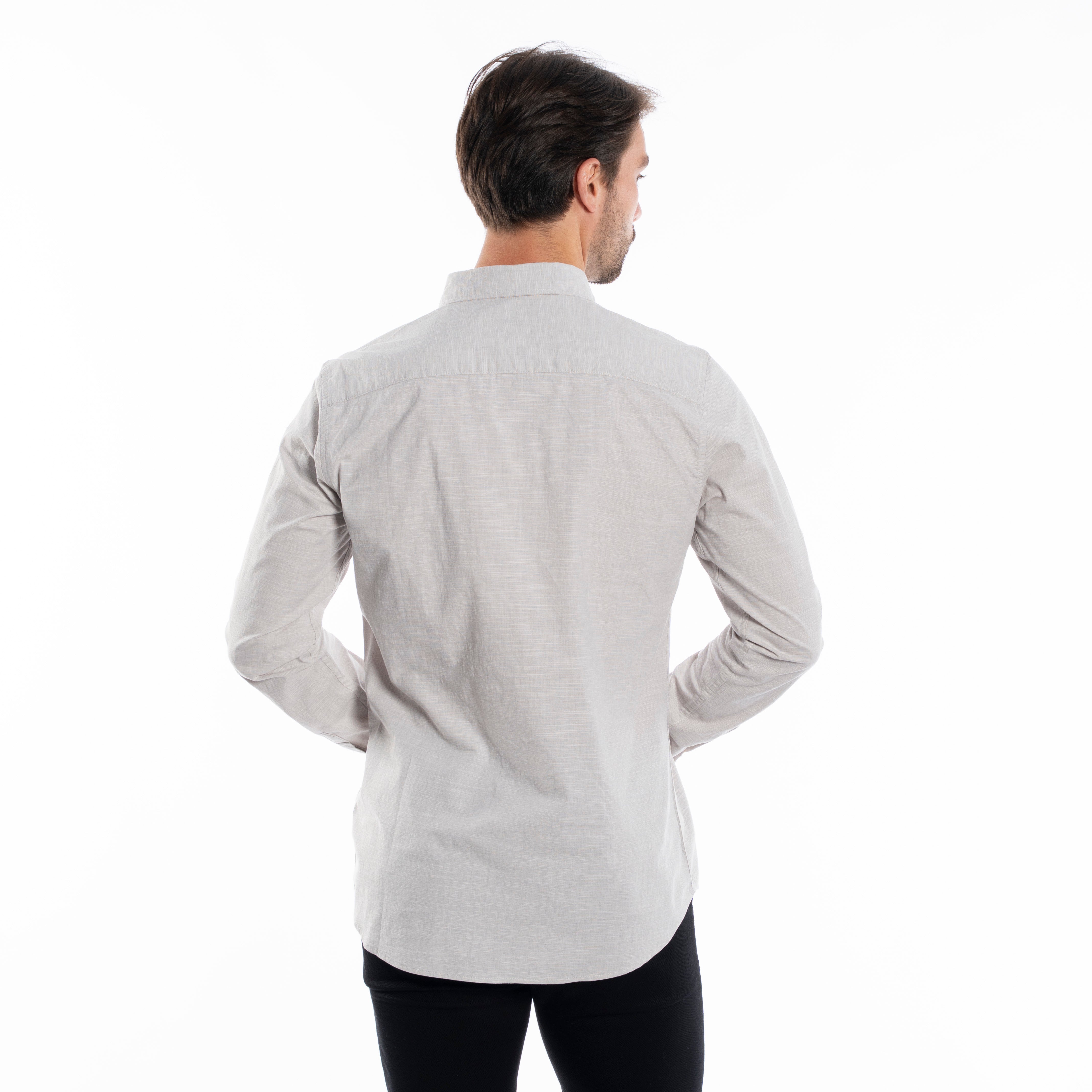 Long Sleeve Shirt - Men - Plain