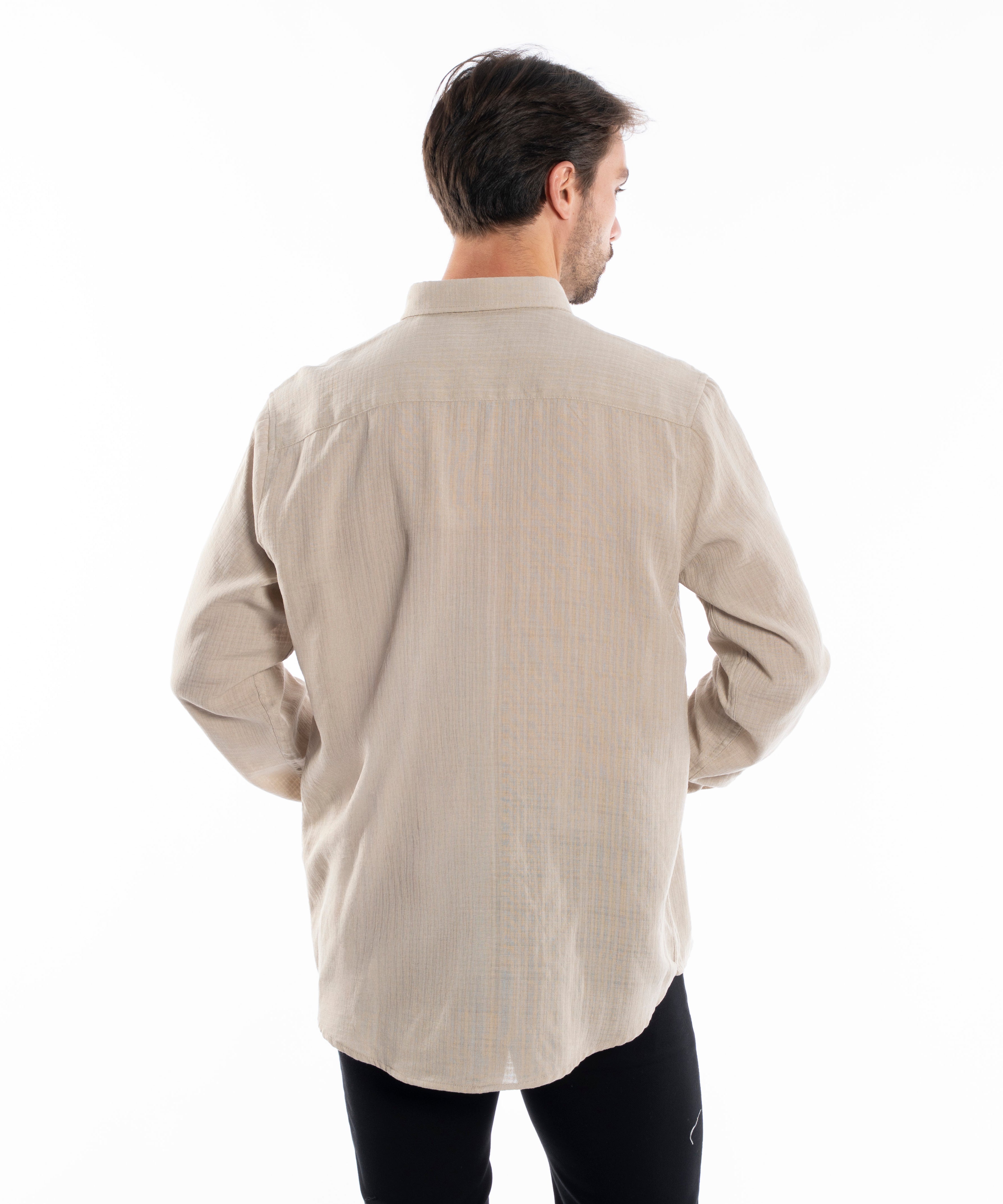Long Sleeve Shirt - Men - Plain