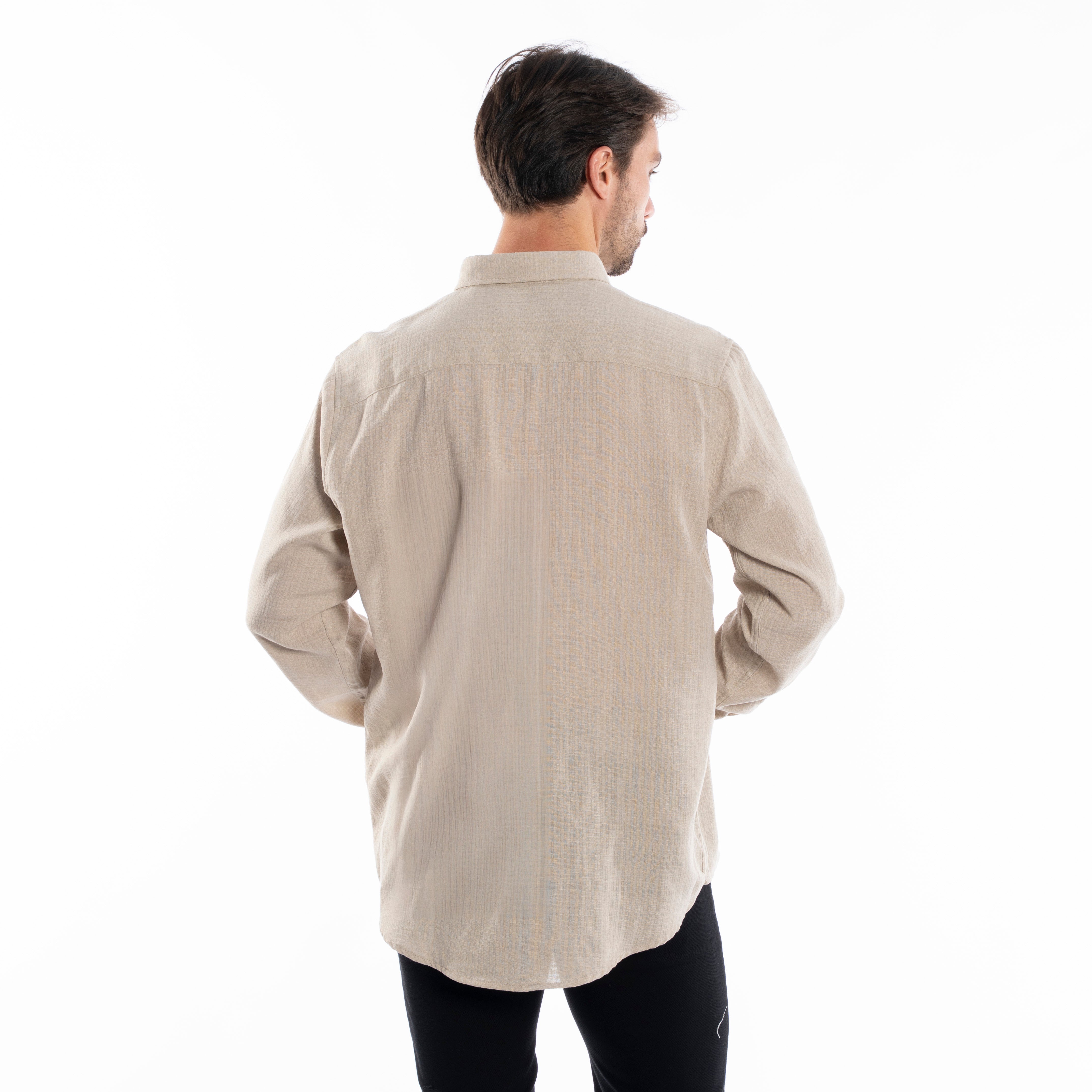 Long Sleeve Shirt - Men - Plain