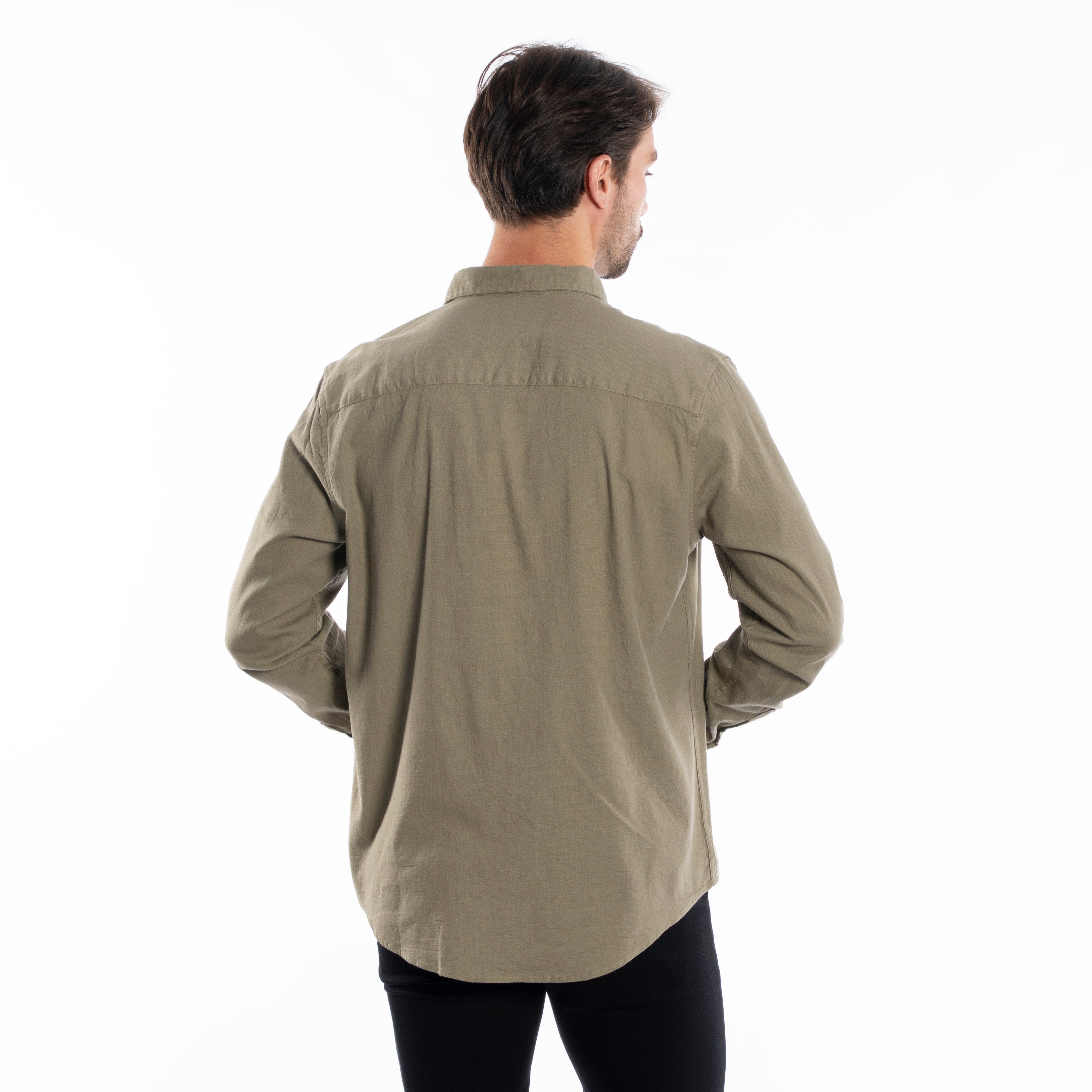 Long Sleeve Shirt - Men - Plain