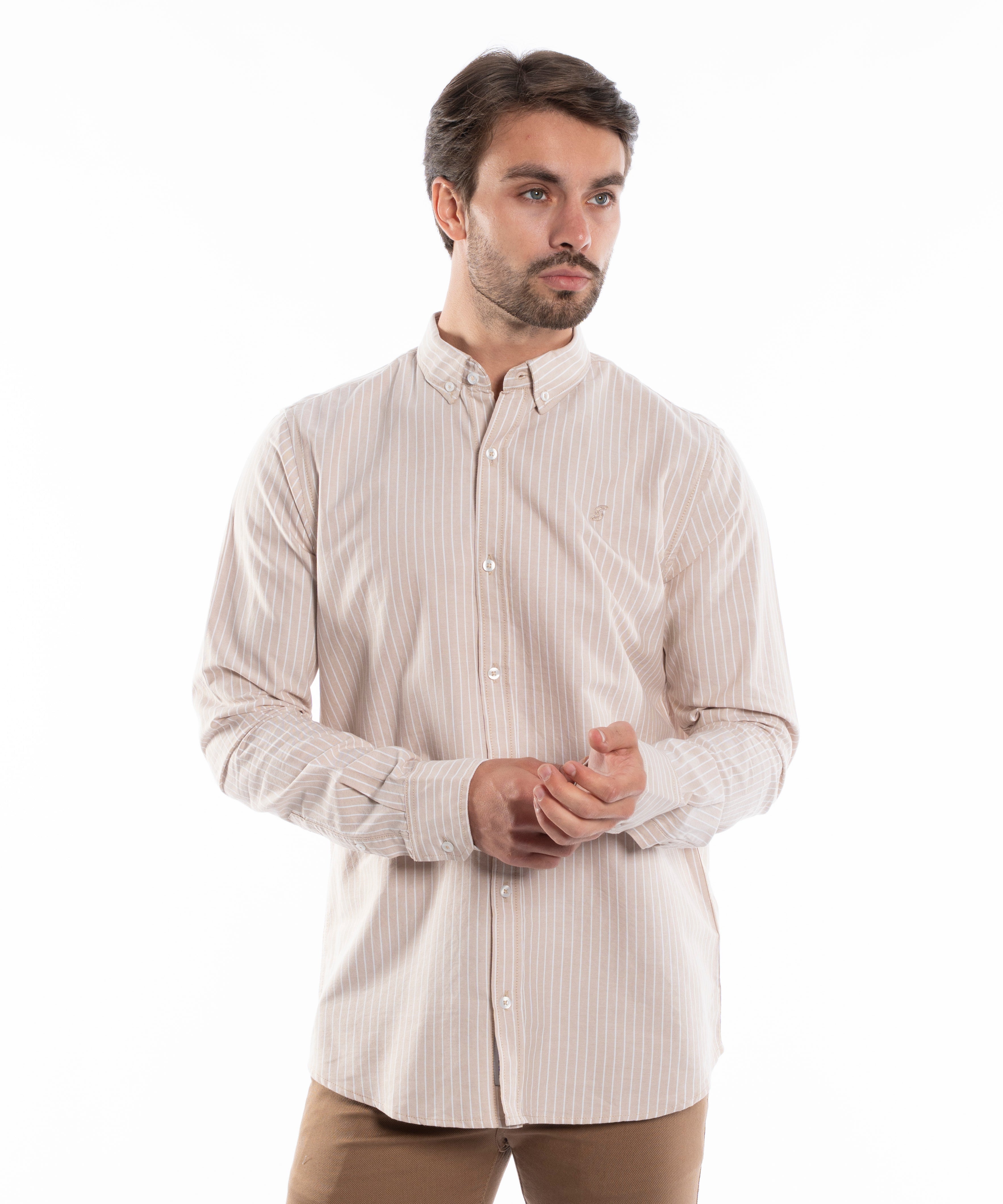 Long Sleeve Shirt - Men - Striped