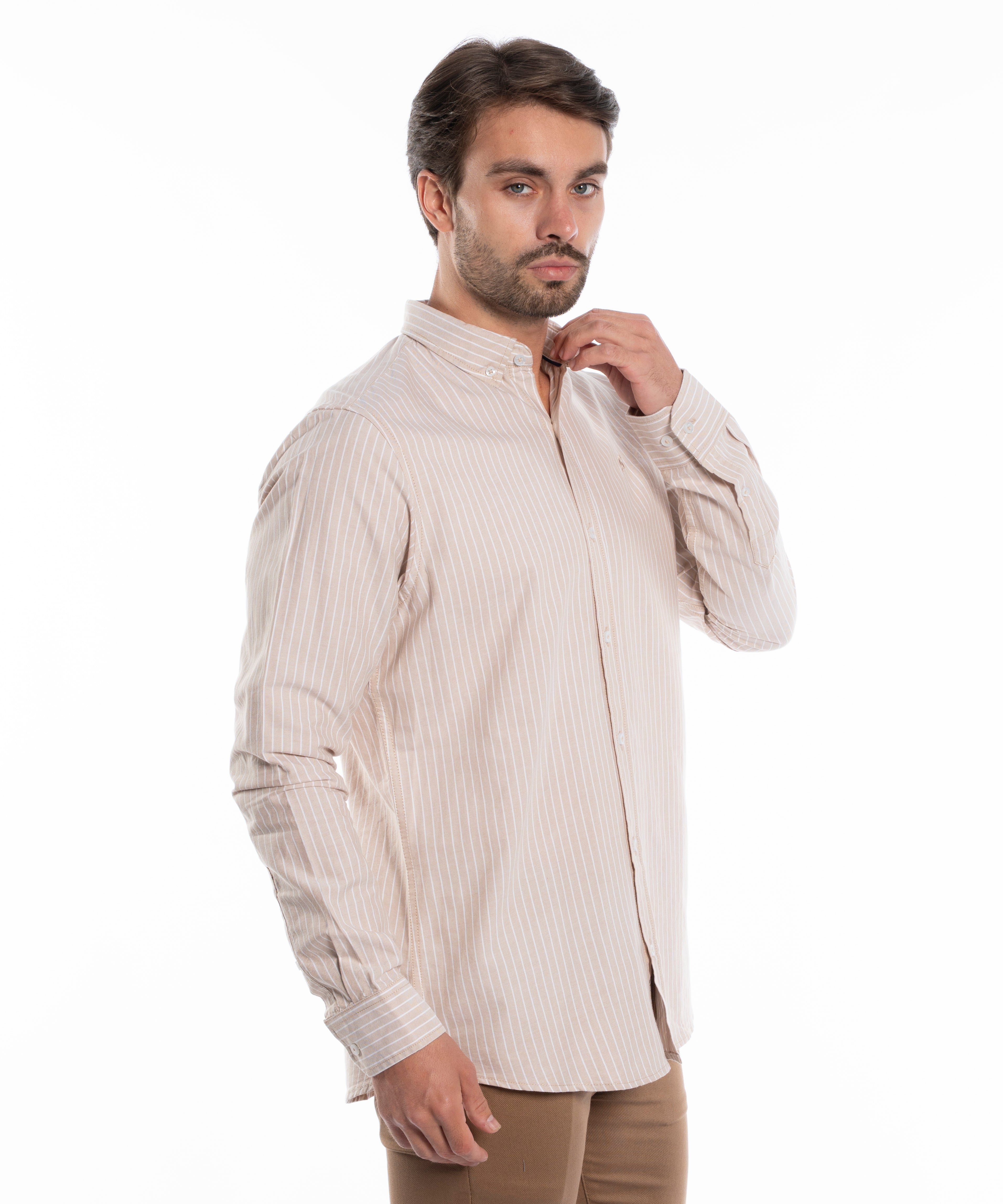 Long Sleeve Shirt - Men - Striped