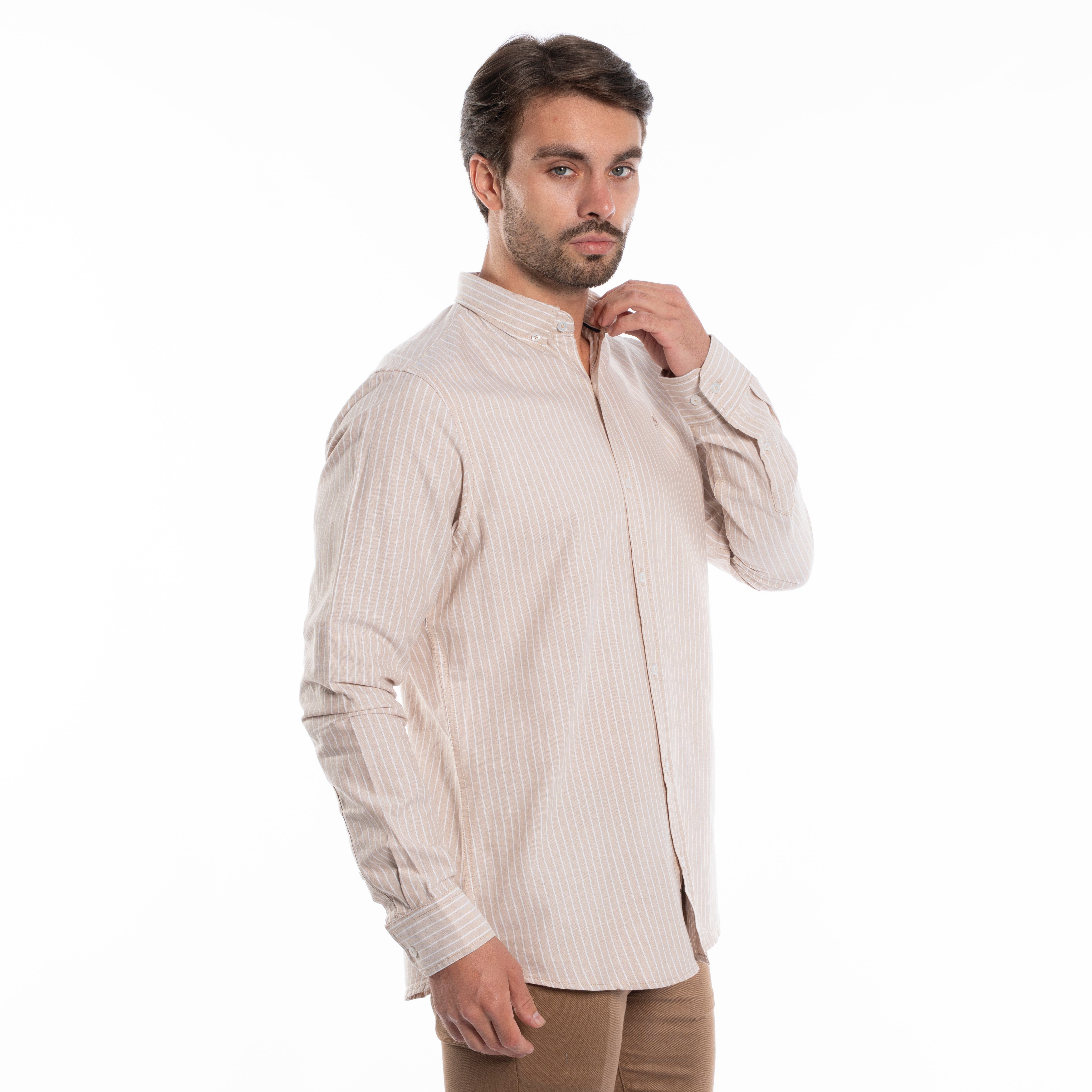 Long Sleeve Shirt - Men - Striped