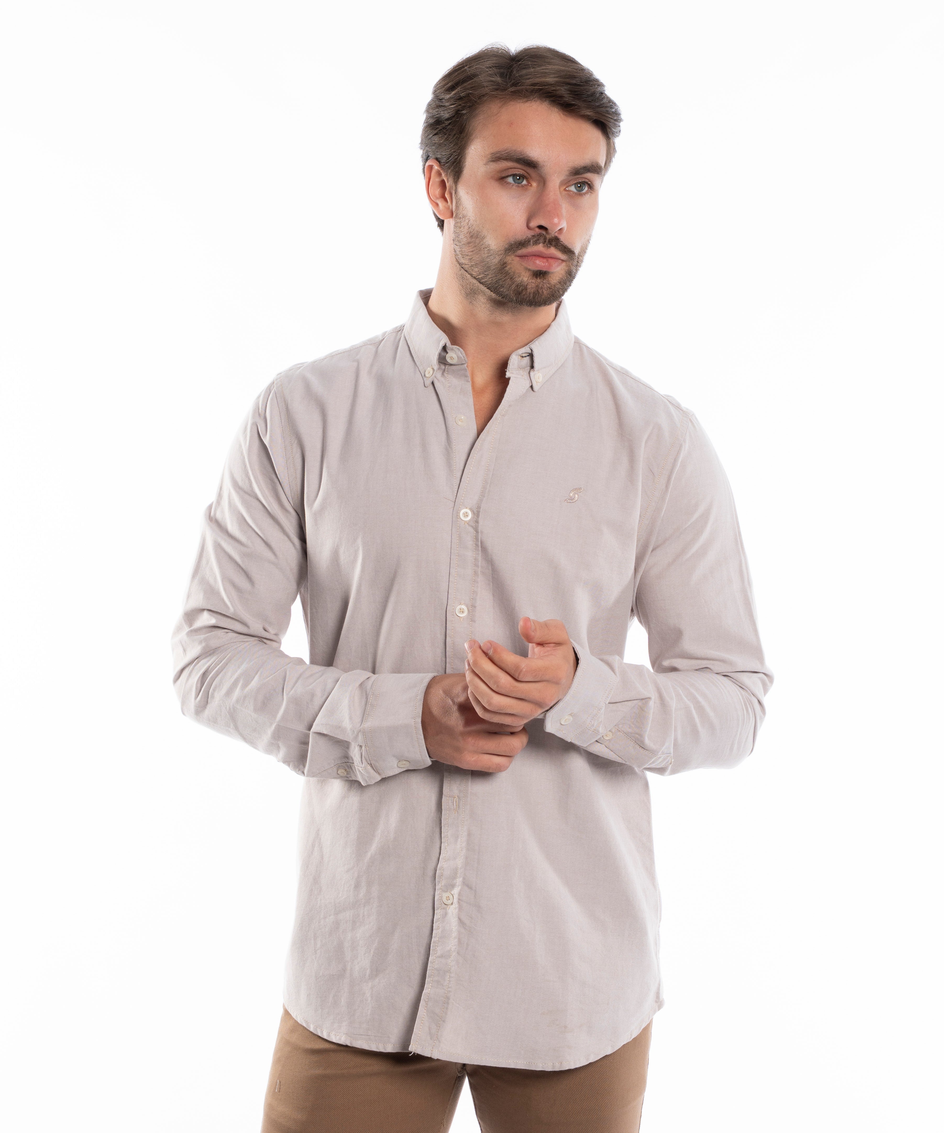 Long Sleeve Shirt - Men - Plain