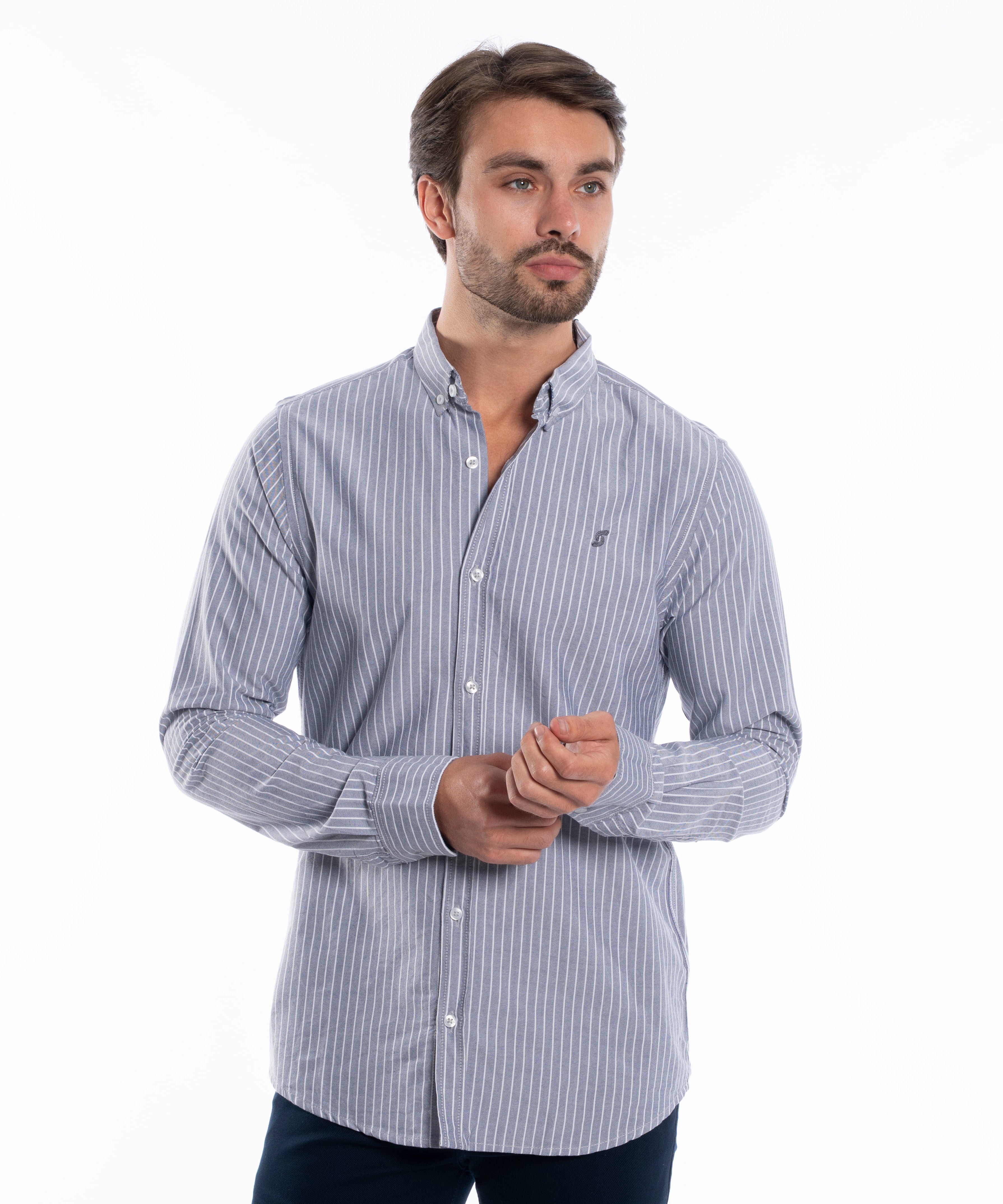 Long Sleeve Shirt - Men - Striped