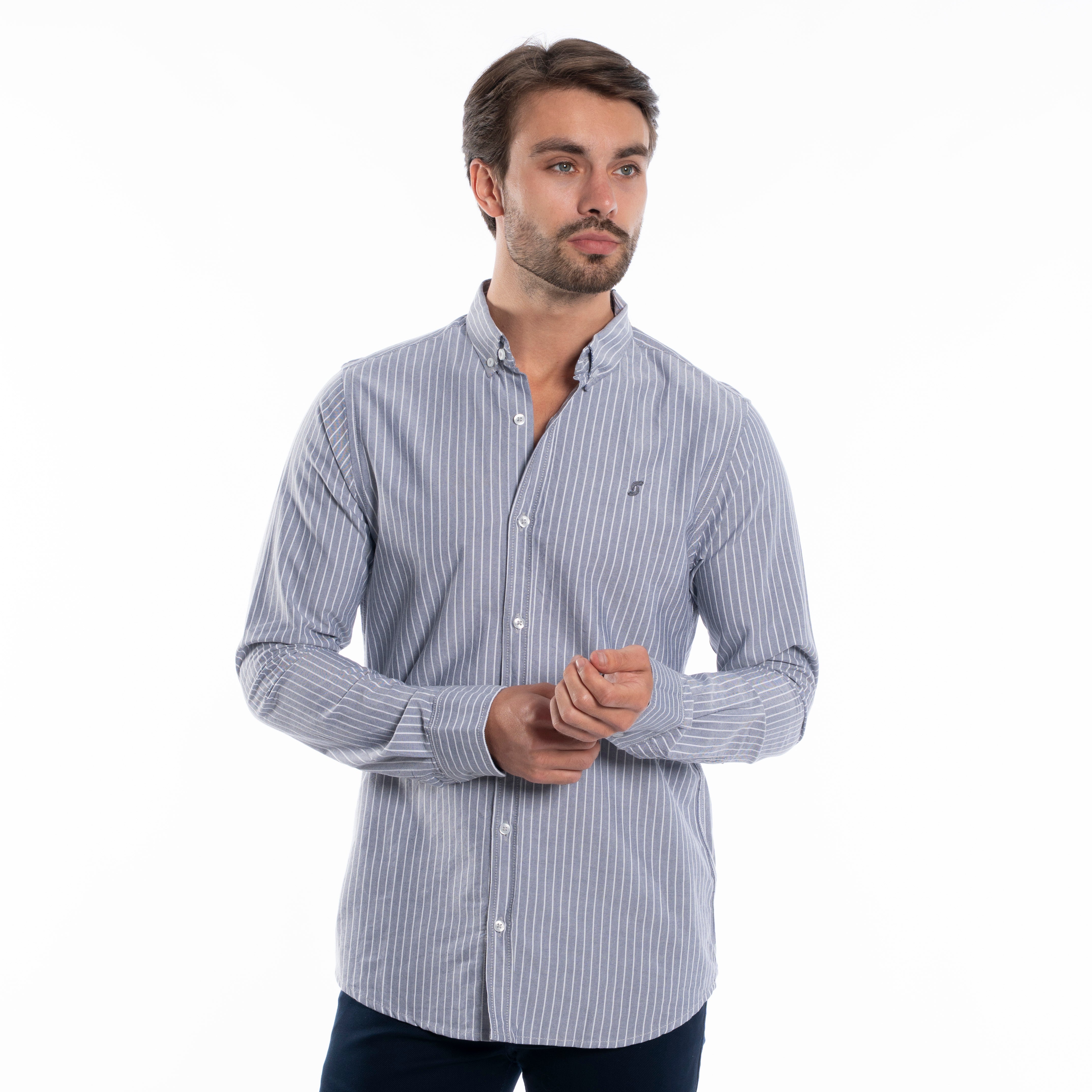 Long Sleeve Shirt - Men - Striped