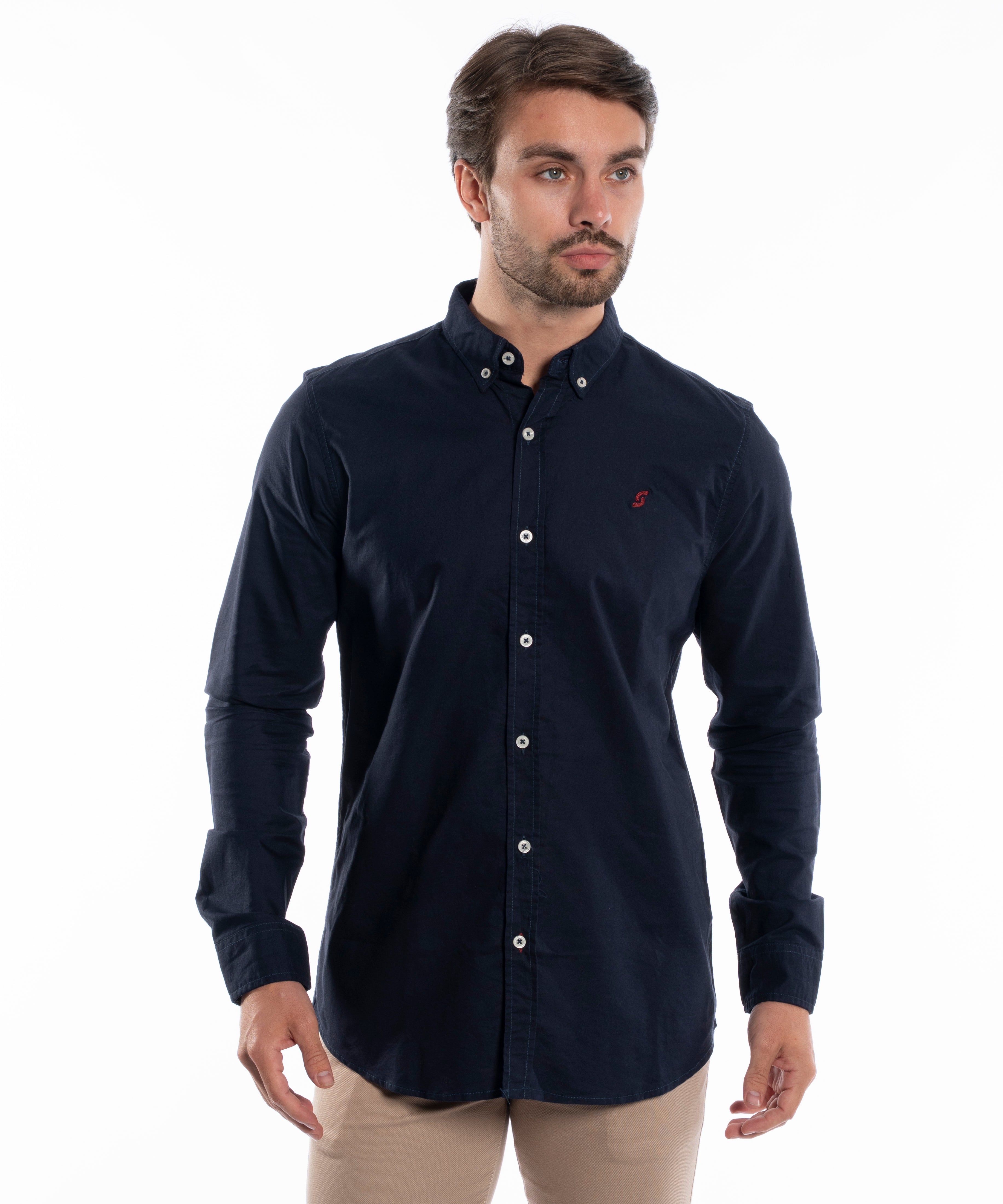 Long Sleeve Shirt - Men - Plain