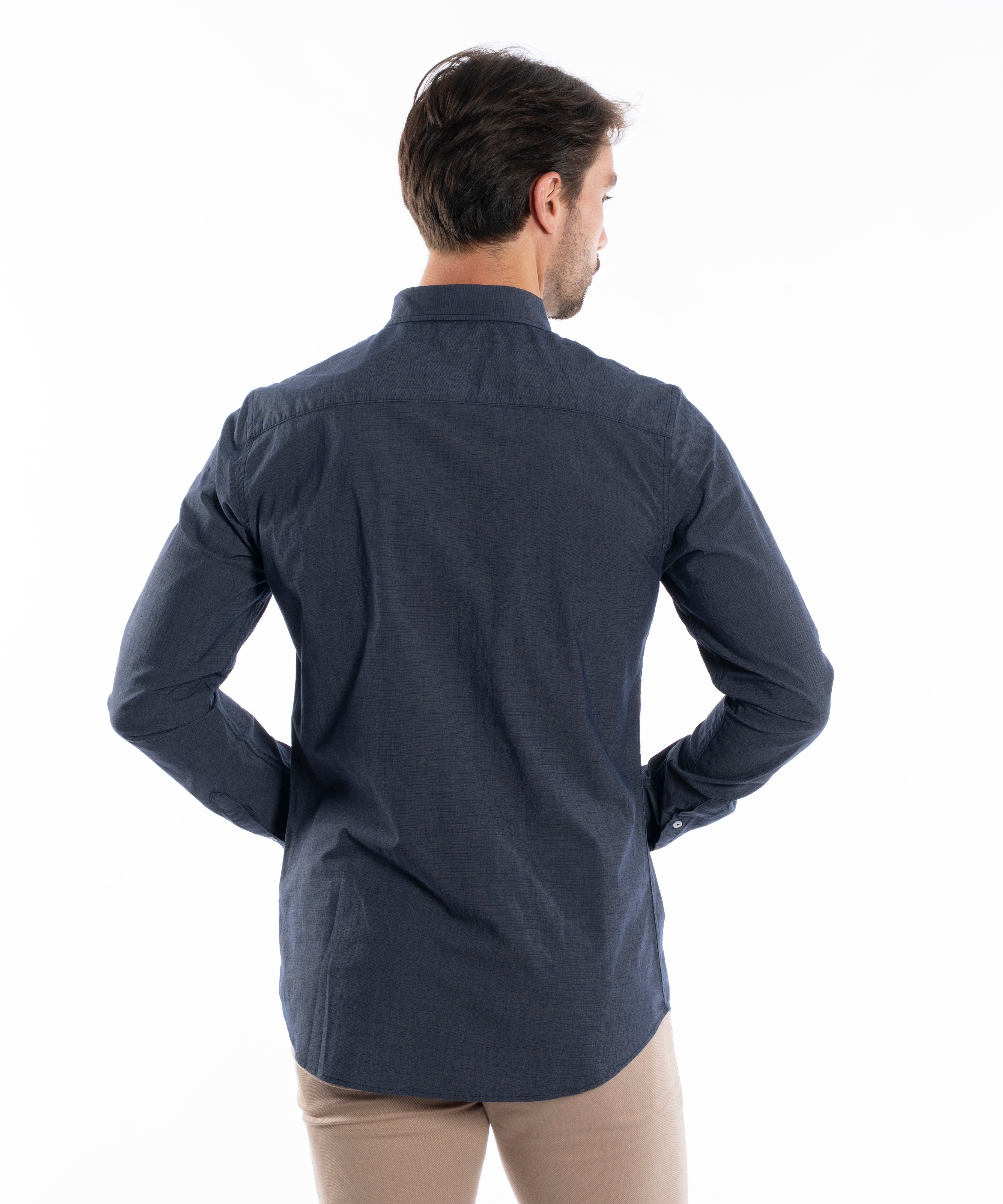 Long Sleeve Shirt - Men - Plain