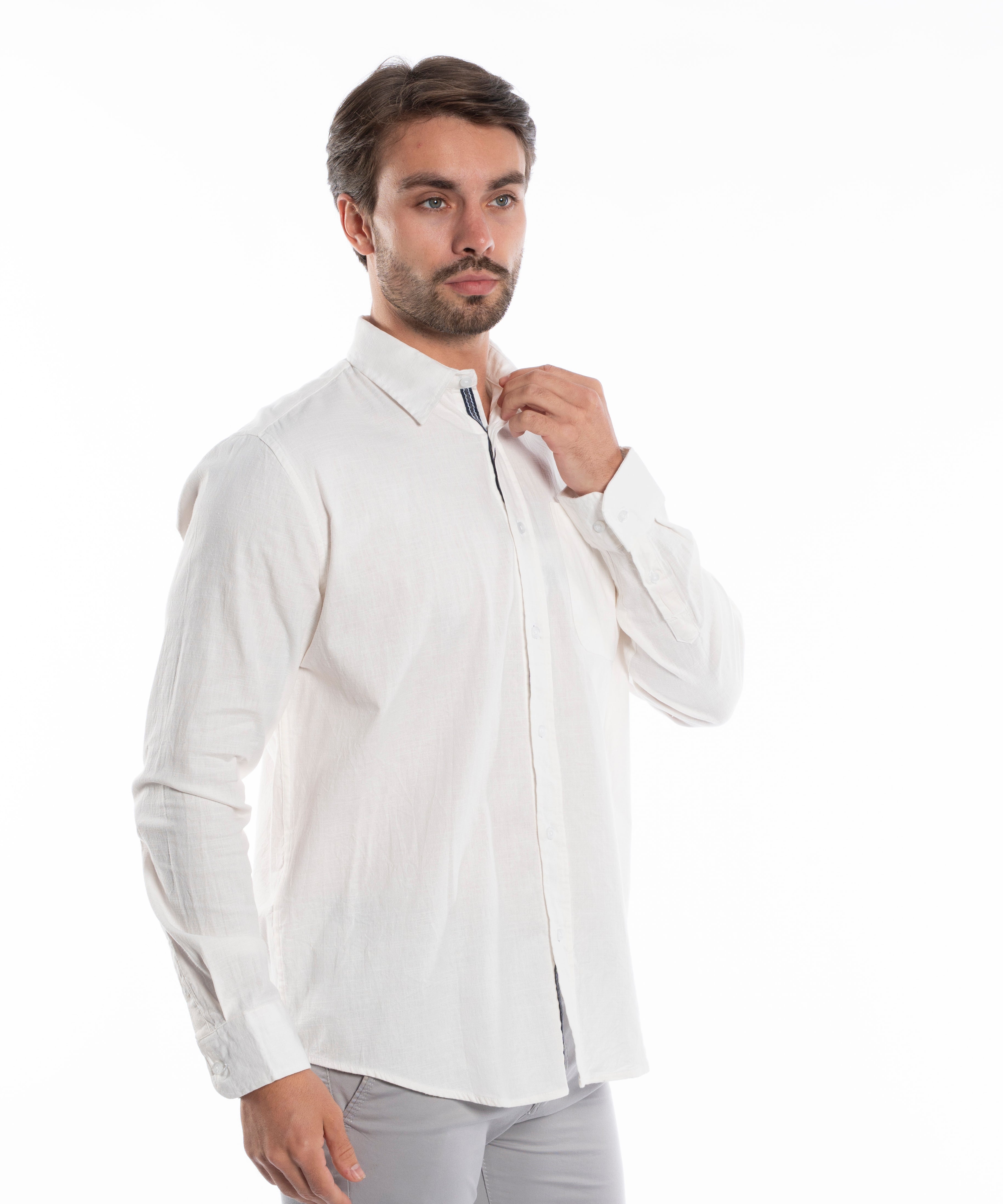 Long Sleeve Shirt - Men - Plain