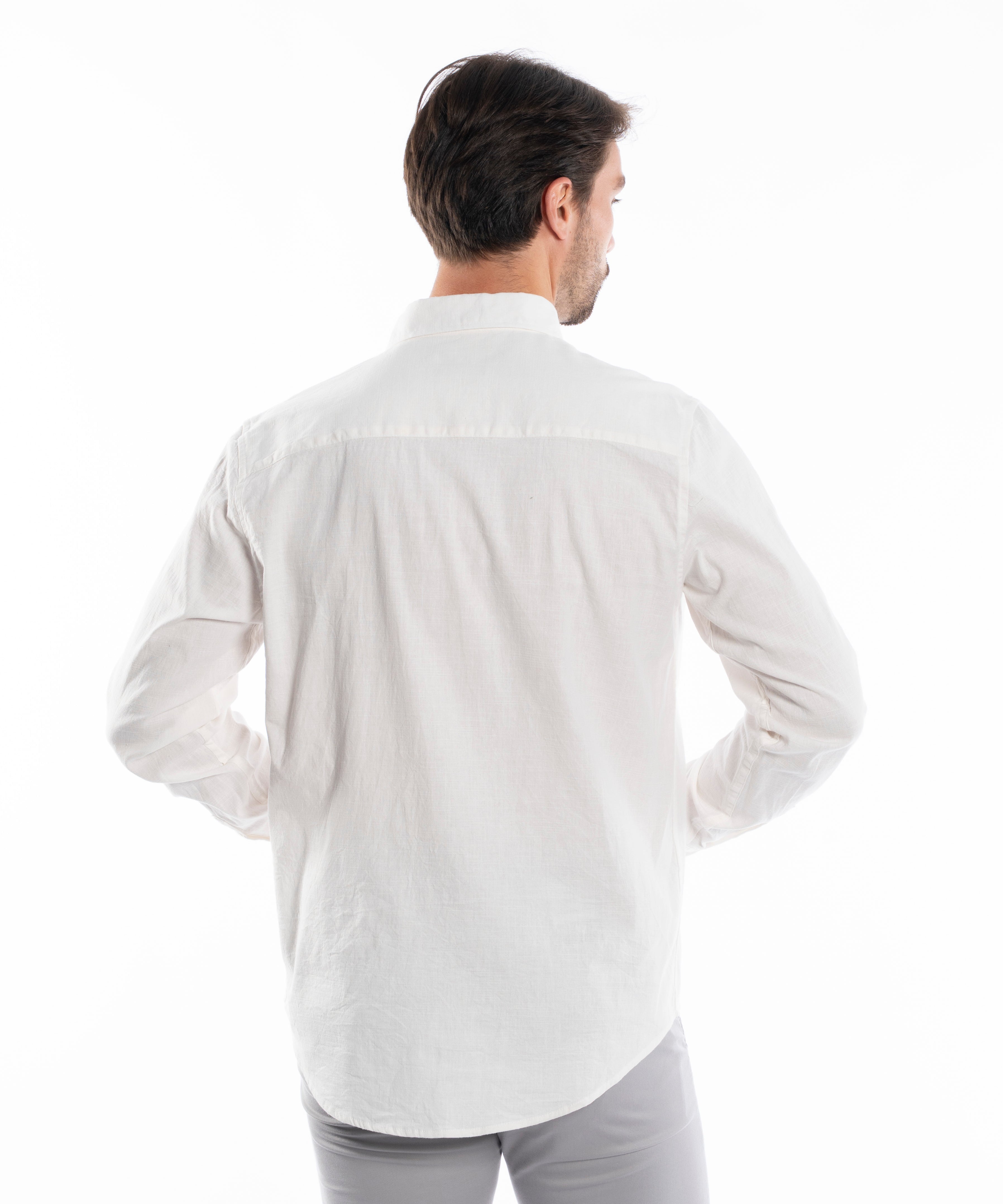 Long Sleeve Shirt - Men - Plain