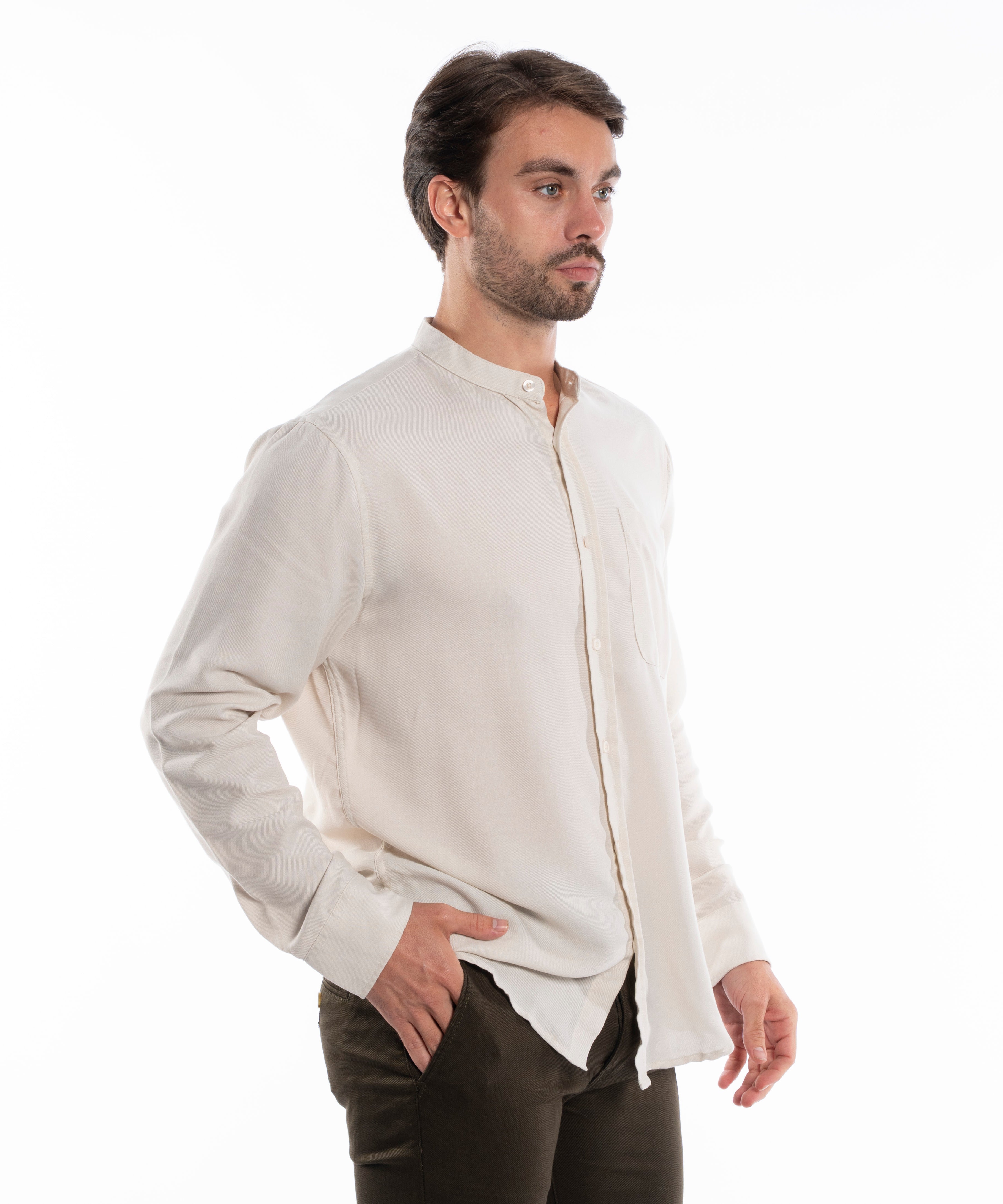 Long Sleeve Shirt - Men - Plain