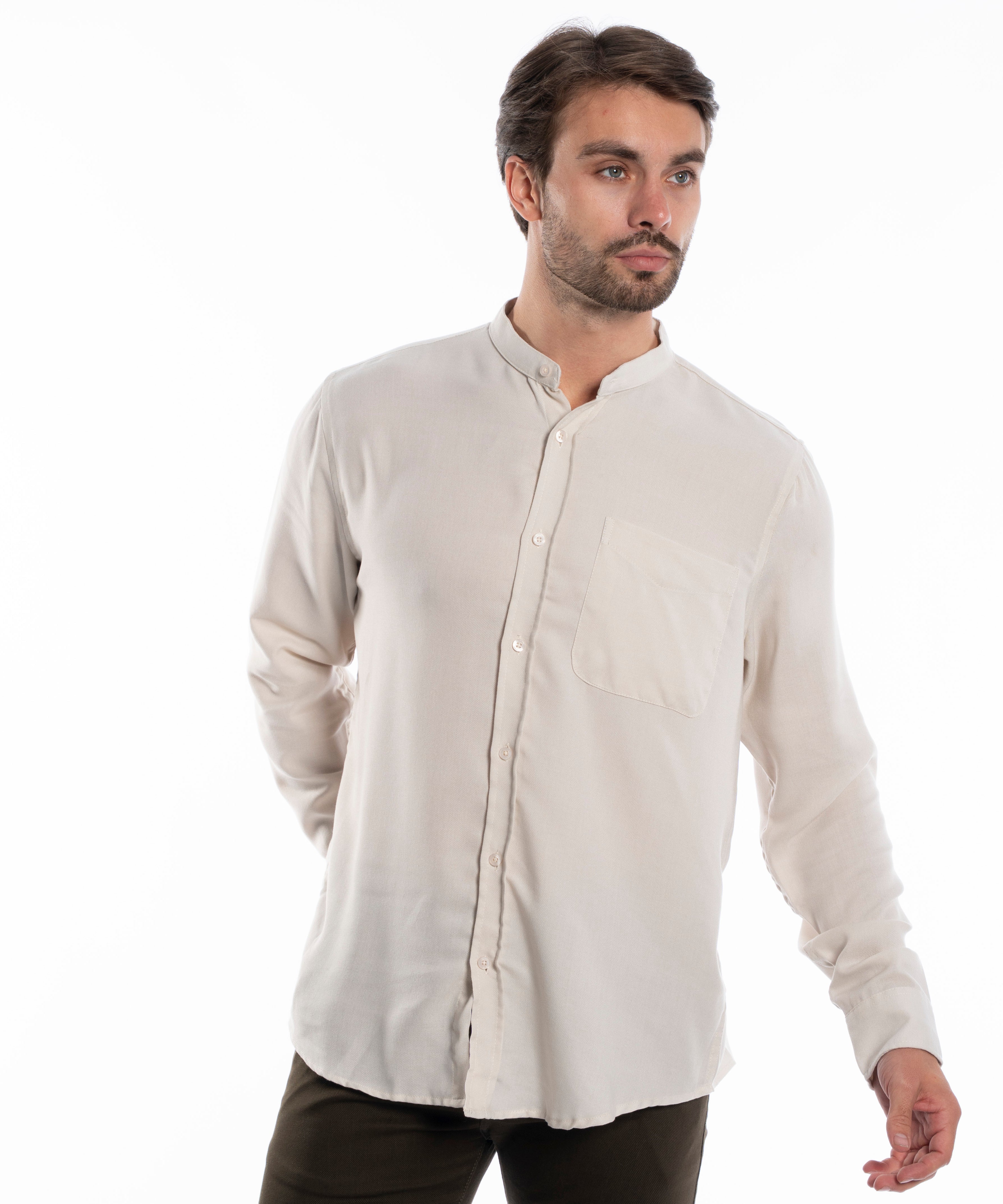 Long Sleeve Shirt - Men - Plain