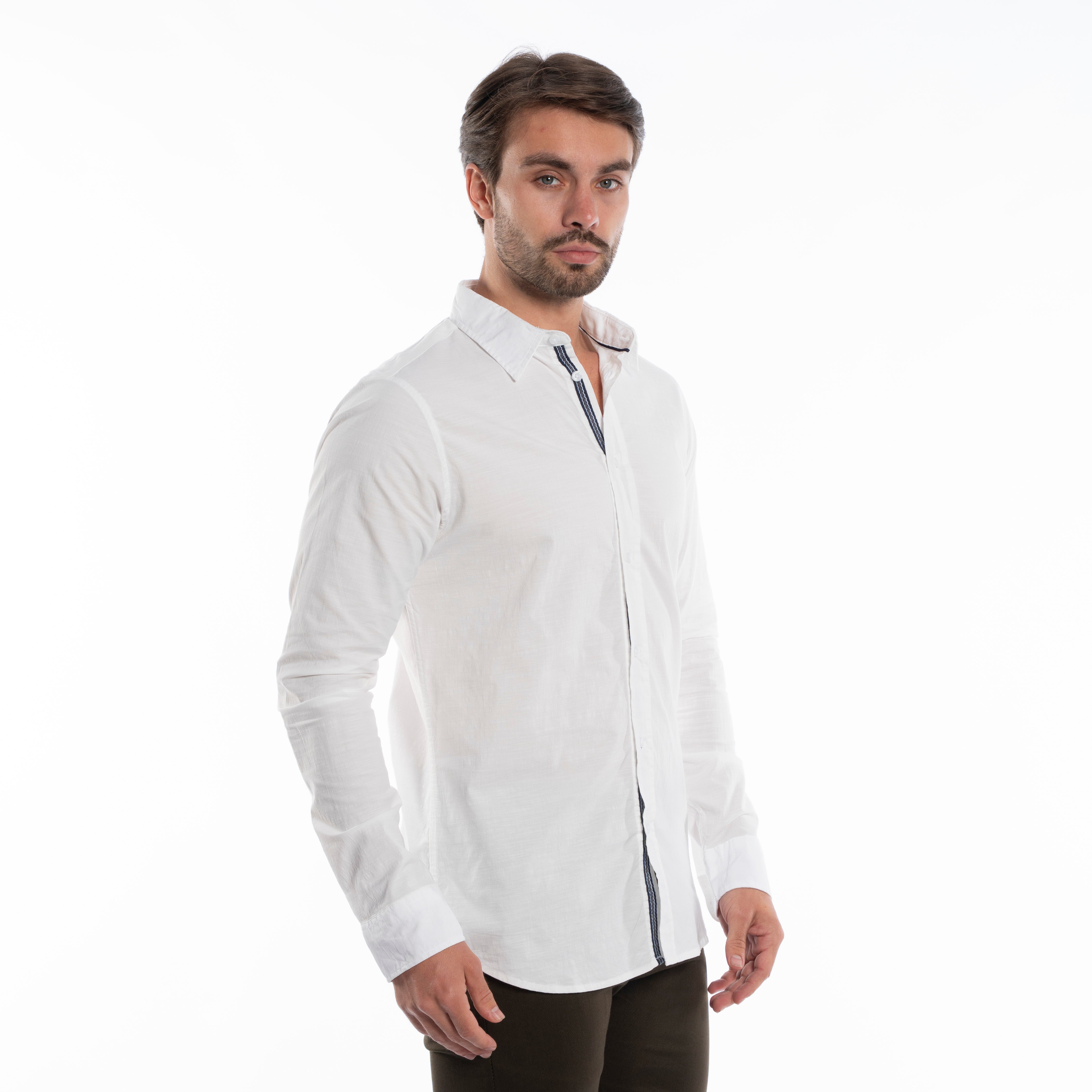 Long Sleeve Shirt - Men - Plain