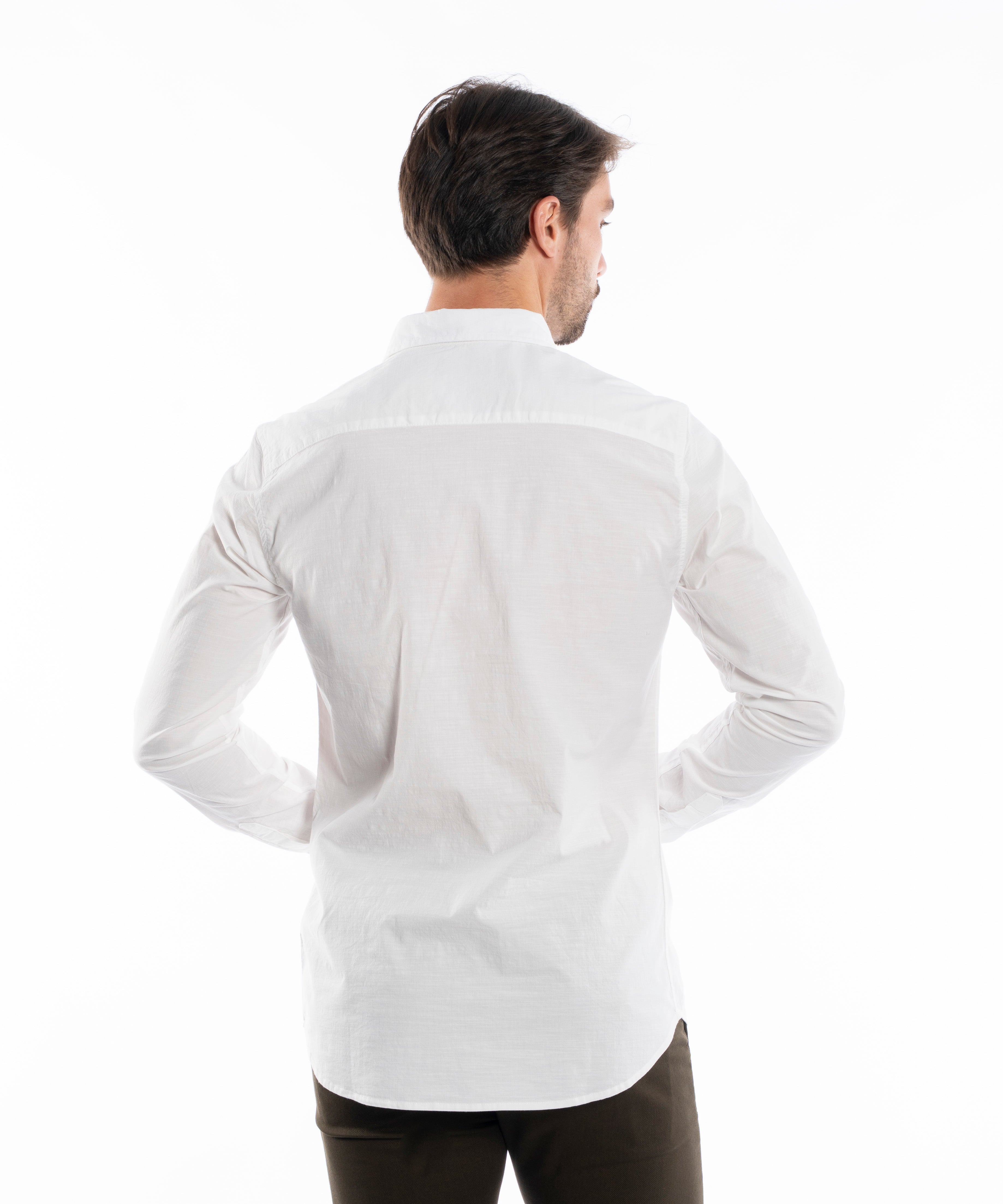 Long Sleeve Shirt - Men - Plain