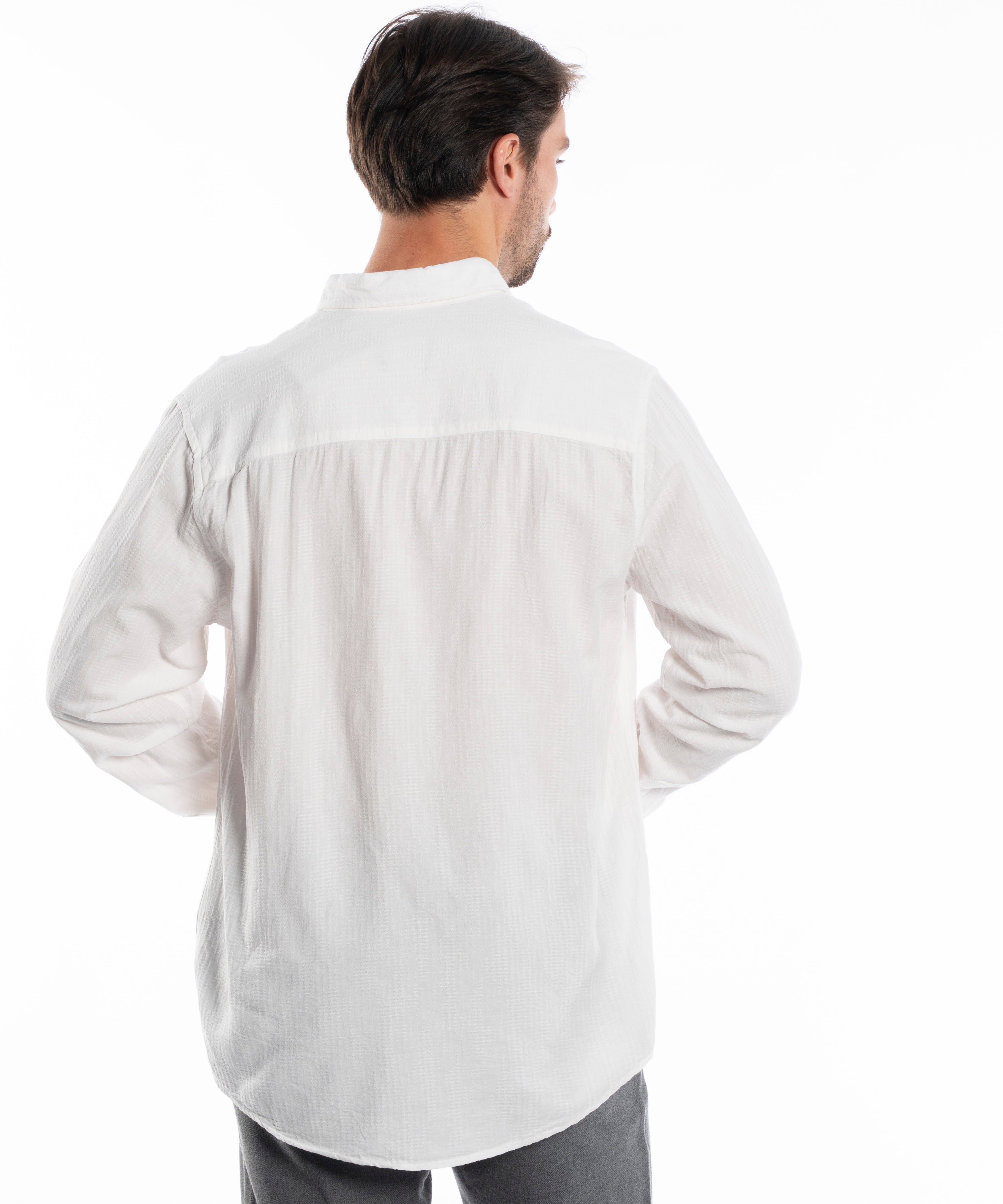 Long Sleeve Shirt - Men - Plain