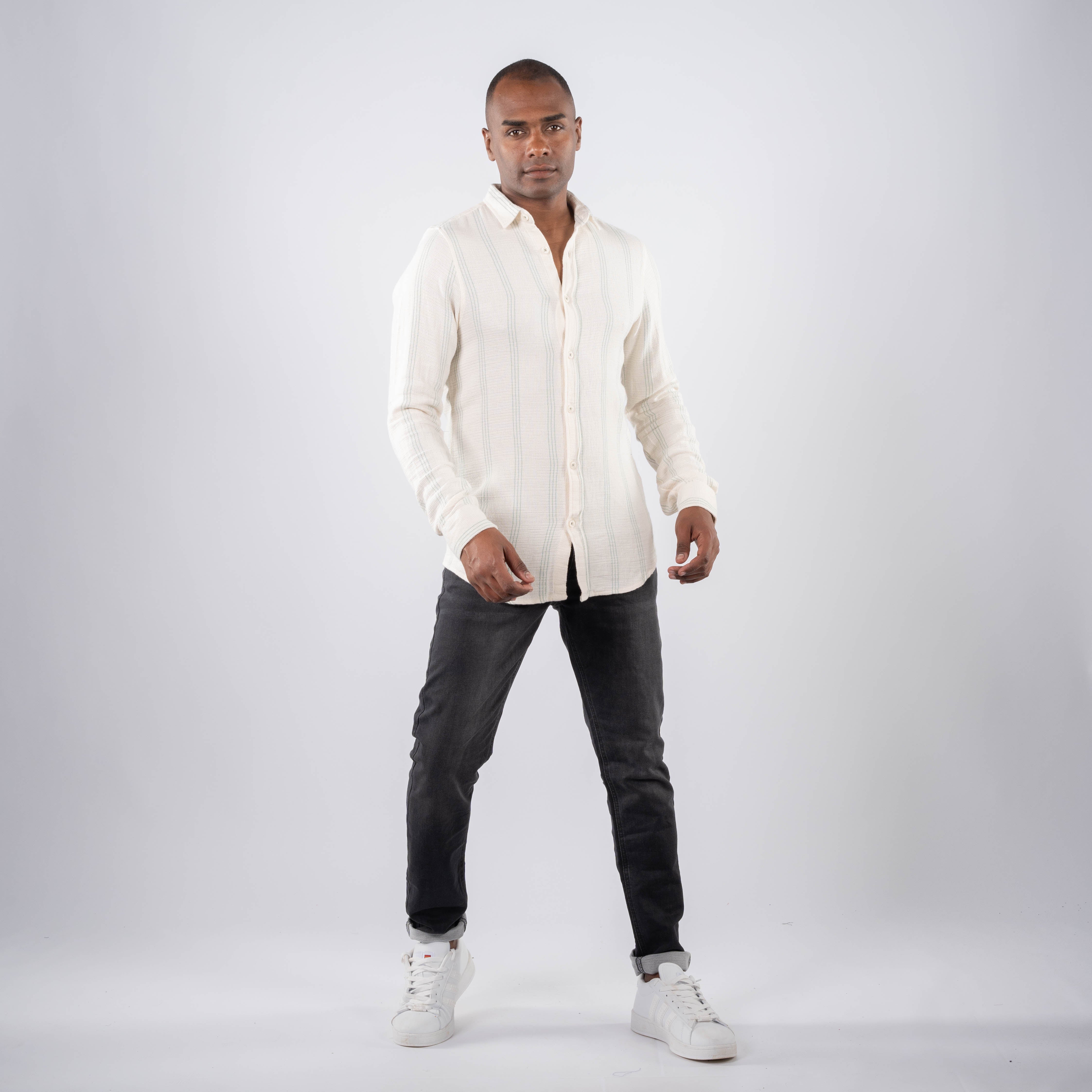 قميص - رجال - كم طويل