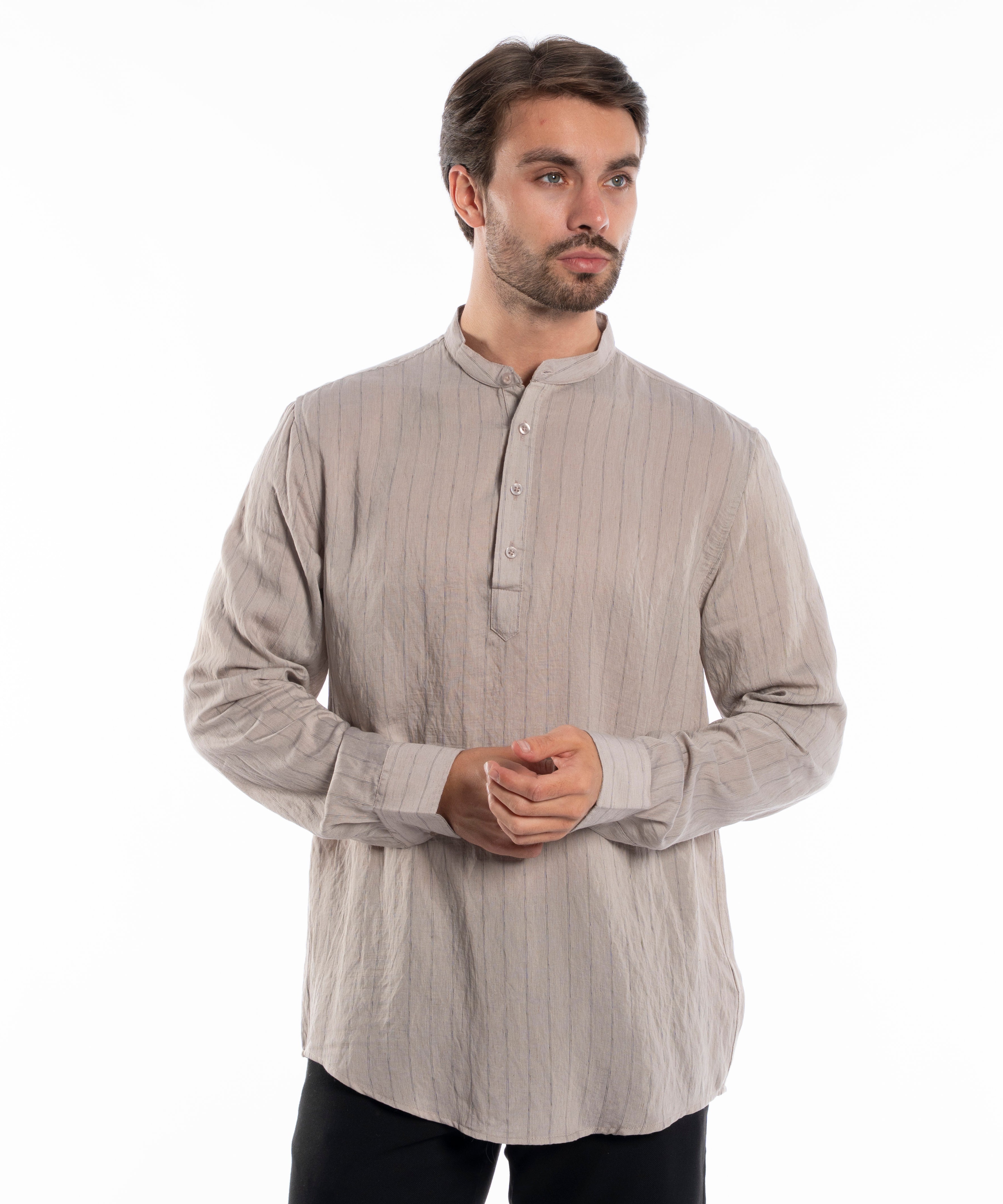 Long Sleeve Shirt - Men - Striped