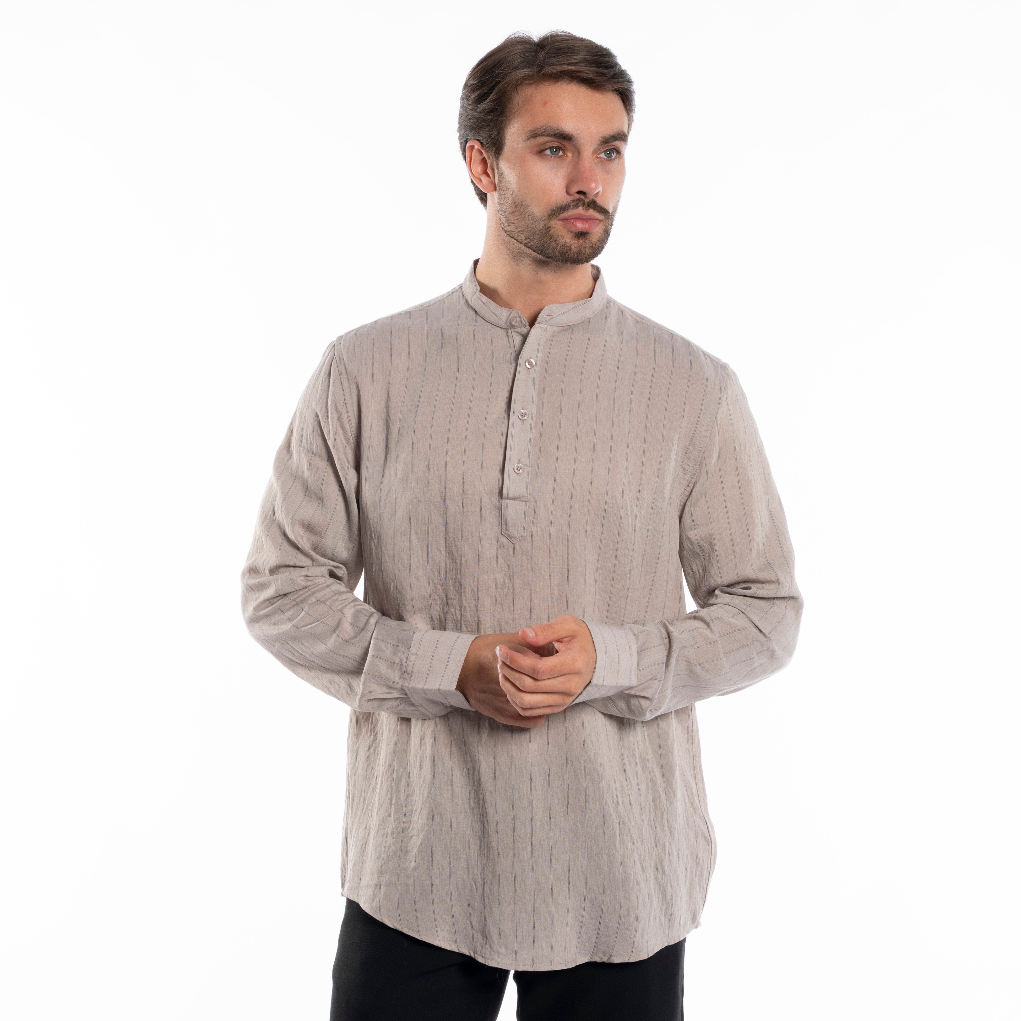 Long Sleeve Shirt - Men - Striped