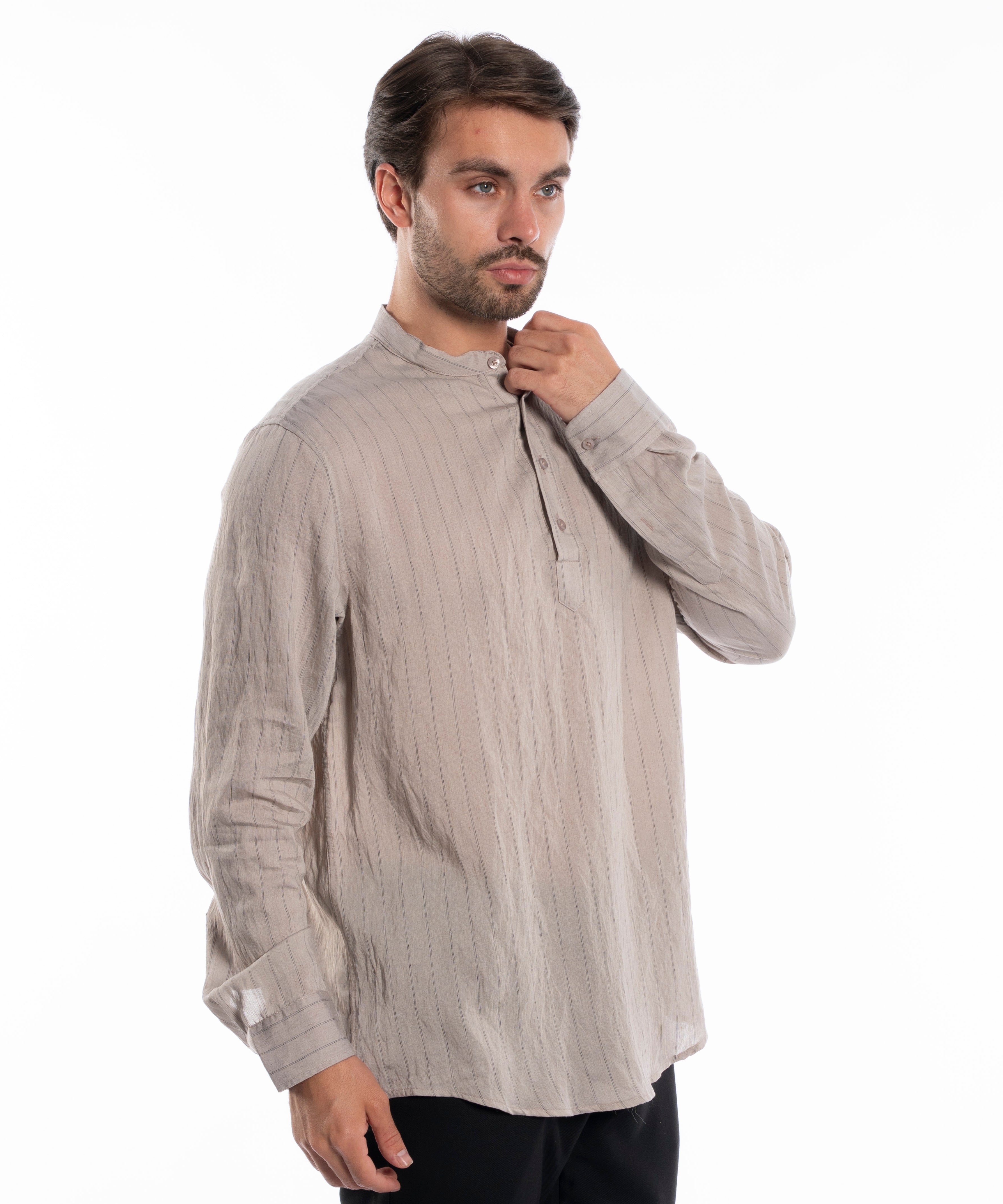 Long Sleeve Shirt - Men - Striped