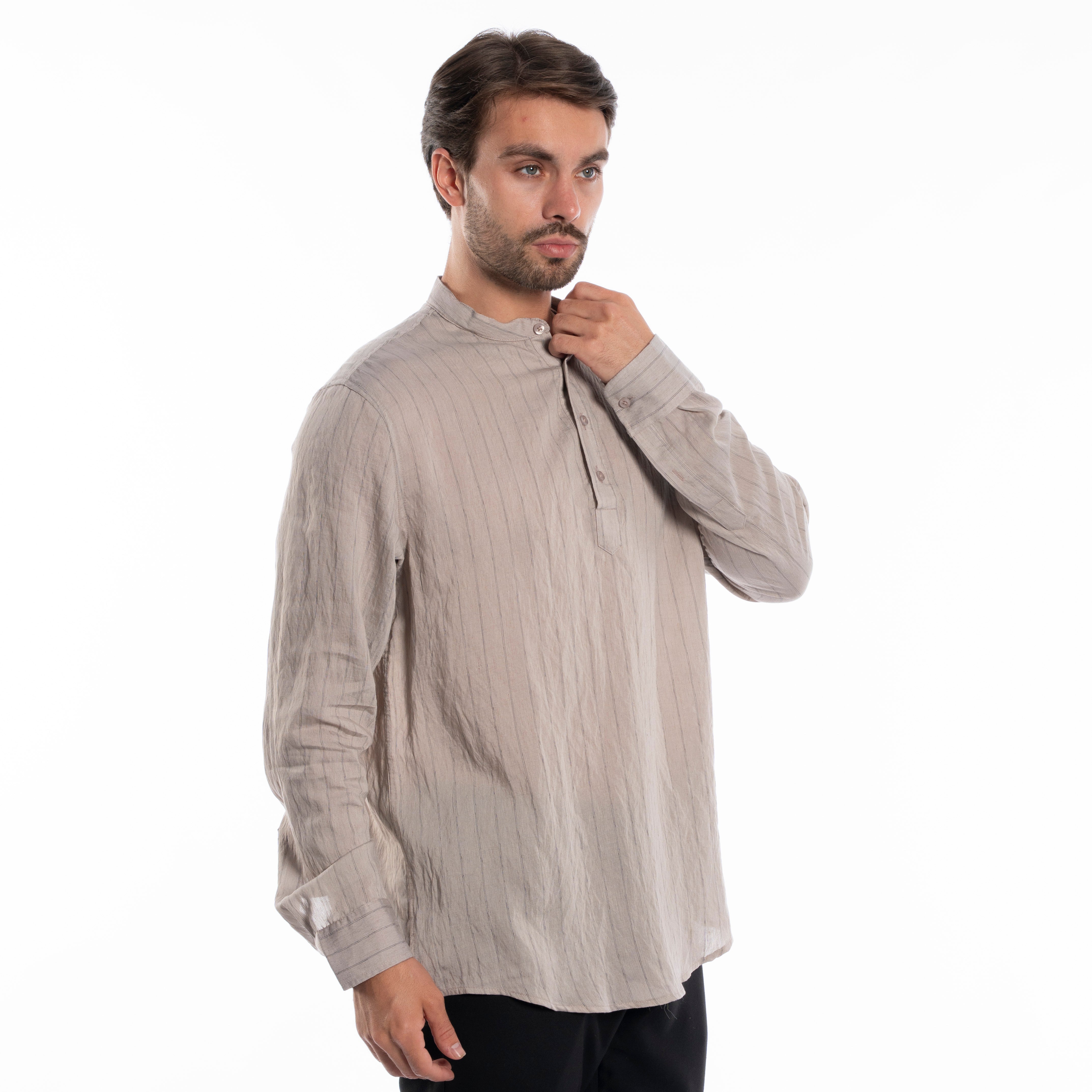 Long Sleeve Shirt - Men - Striped