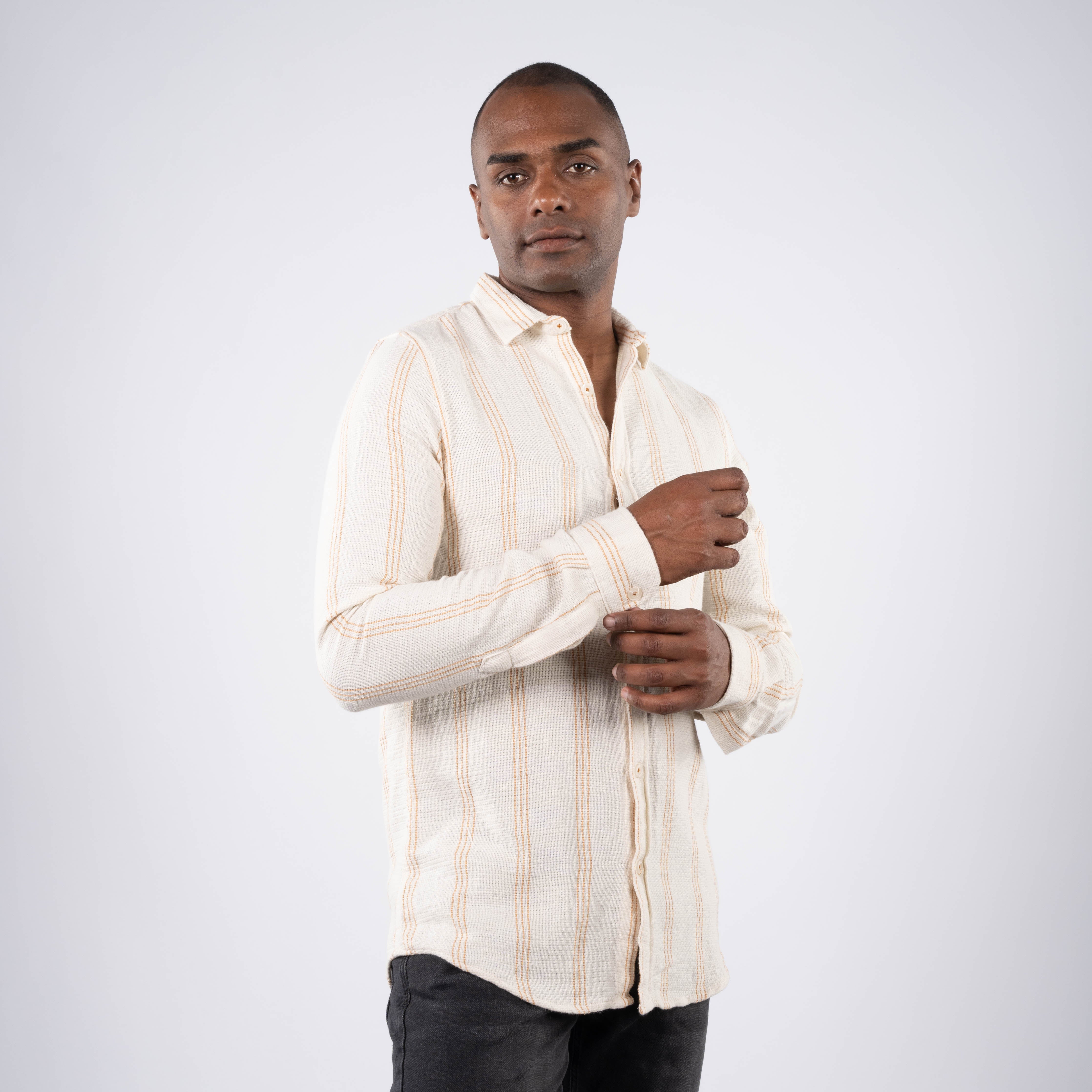 قميص - رجال - كم طويل