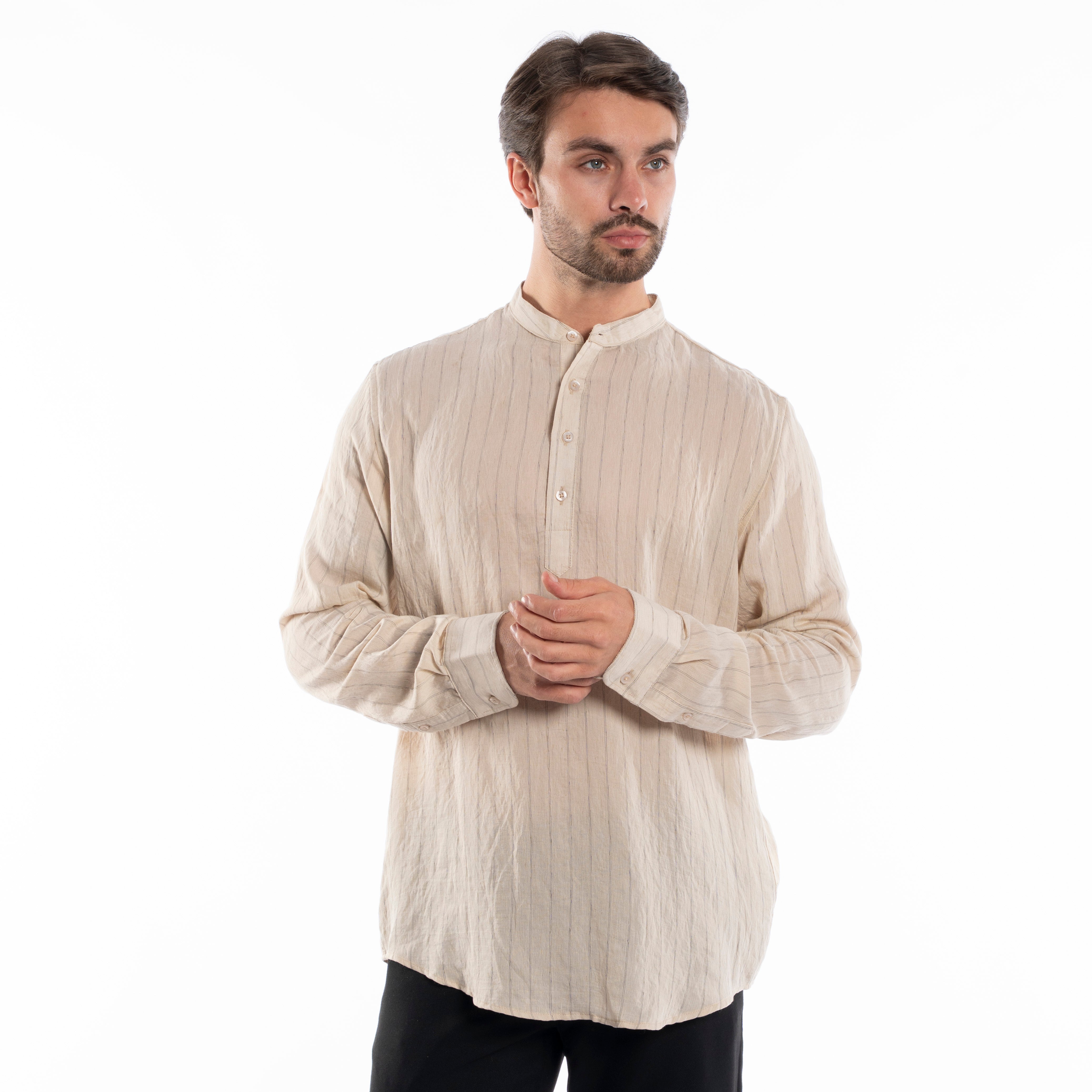 Long Sleeve Shirt - Men - Striped