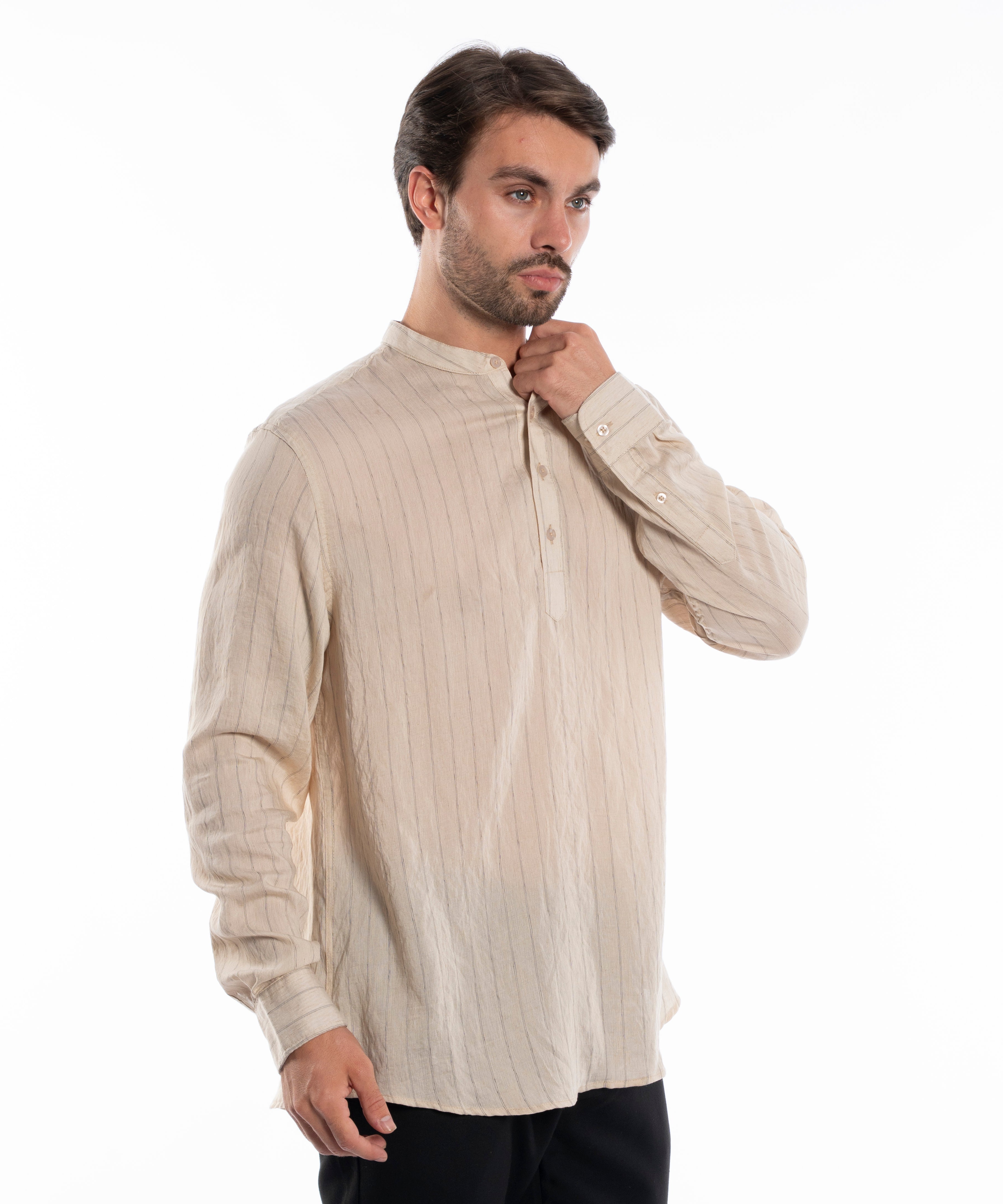 Long Sleeve Shirt - Men - Striped