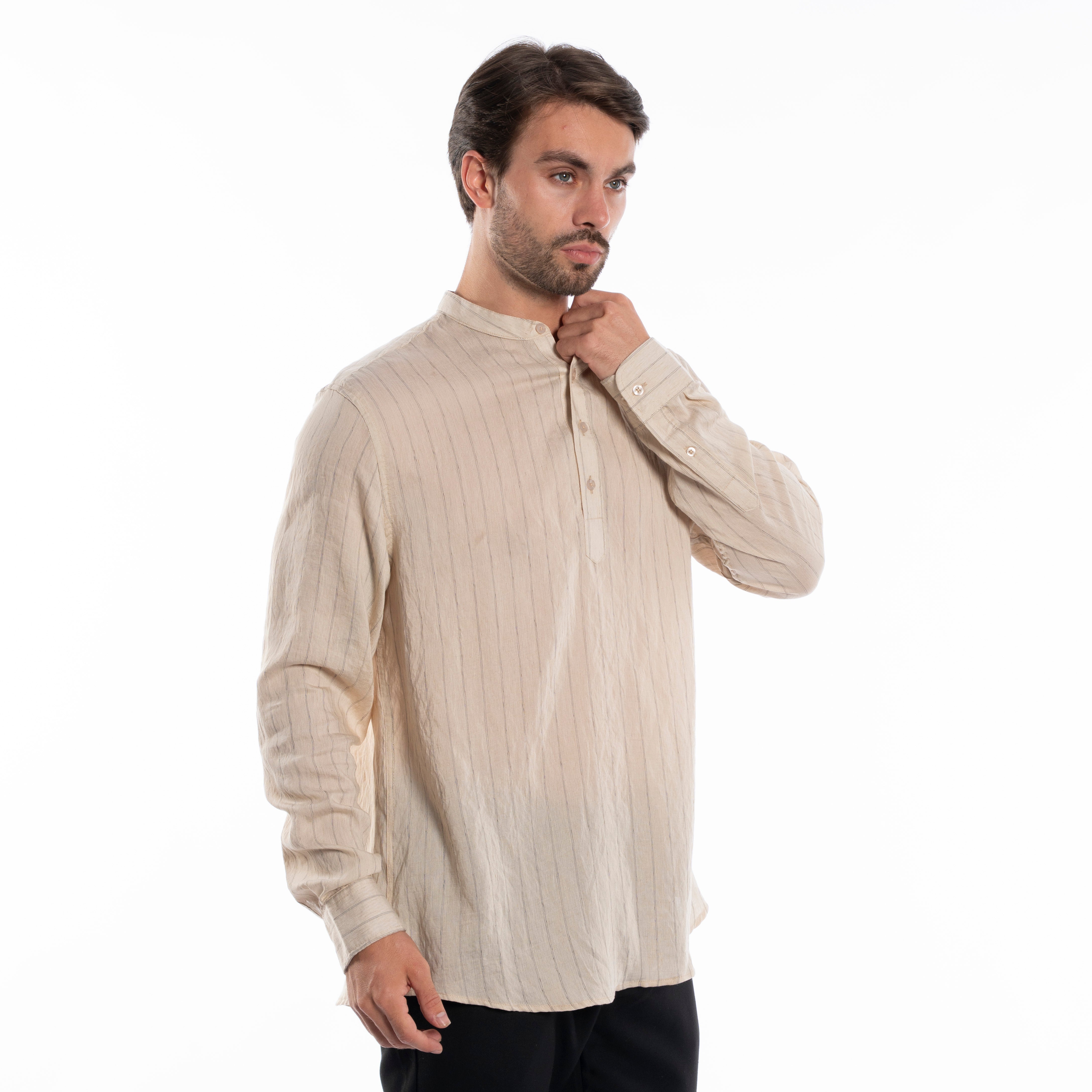 Long Sleeve Shirt - Men - Striped