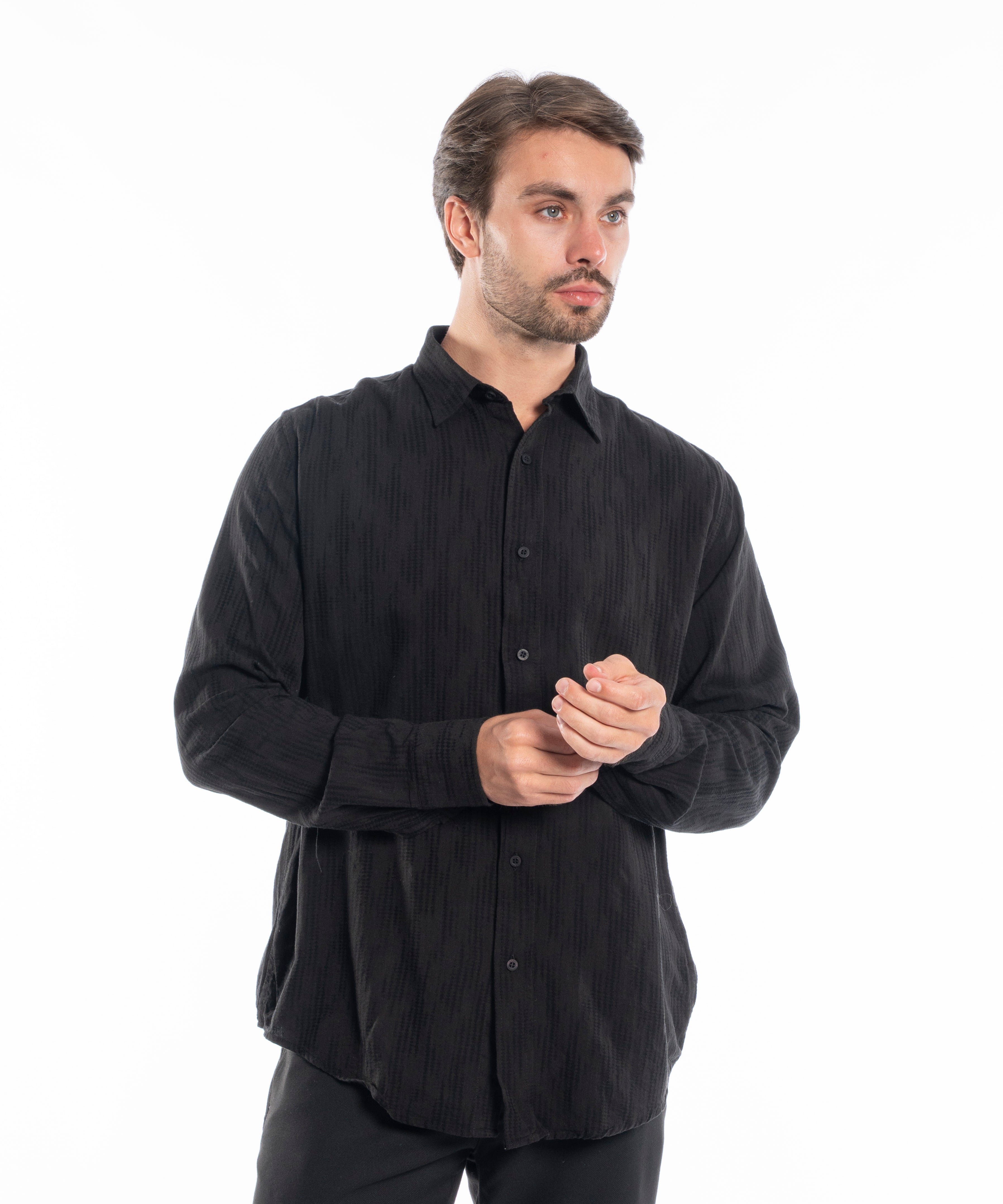 Long Sleeve Shirt - Men - Plain