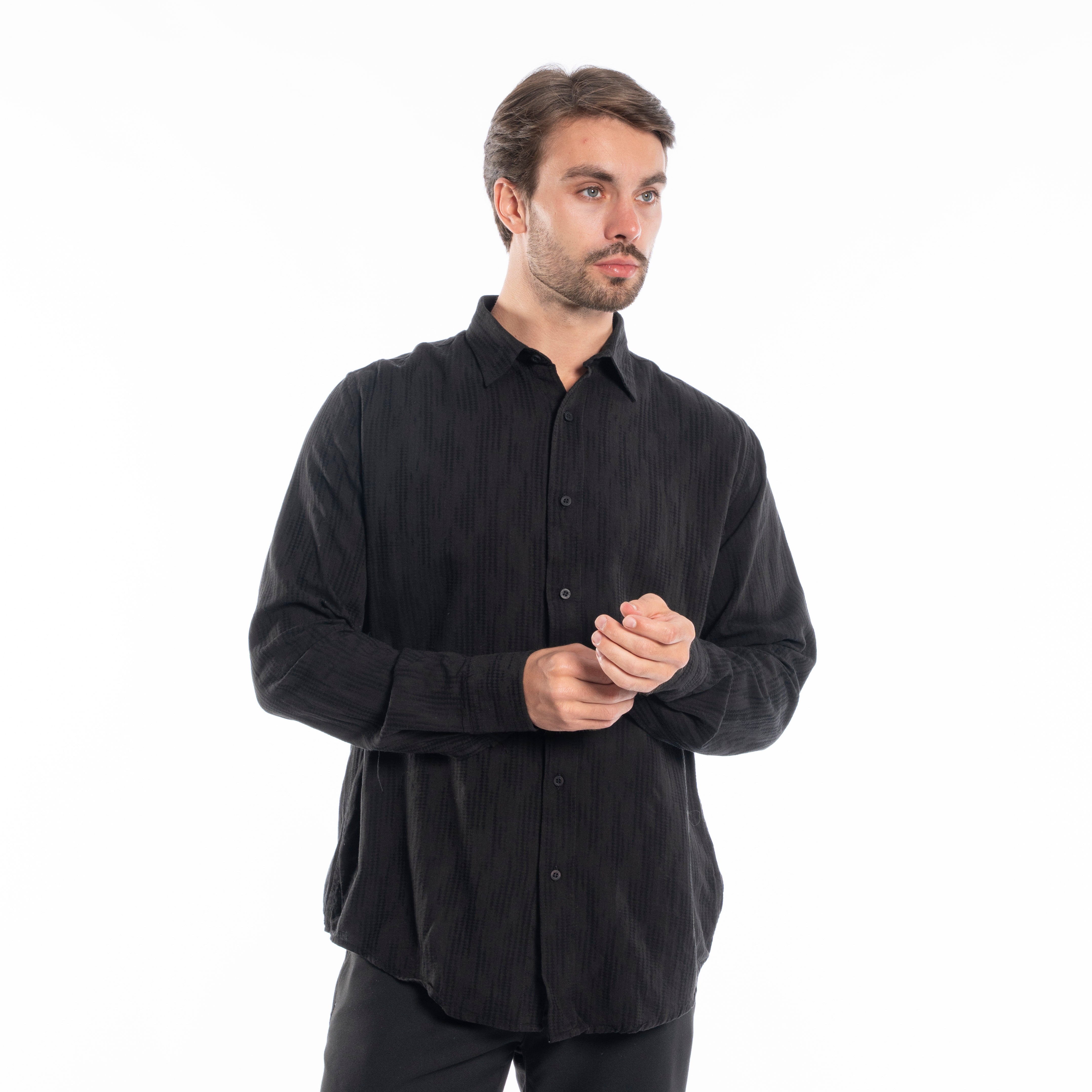 Long Sleeve Shirt - Men - Plain