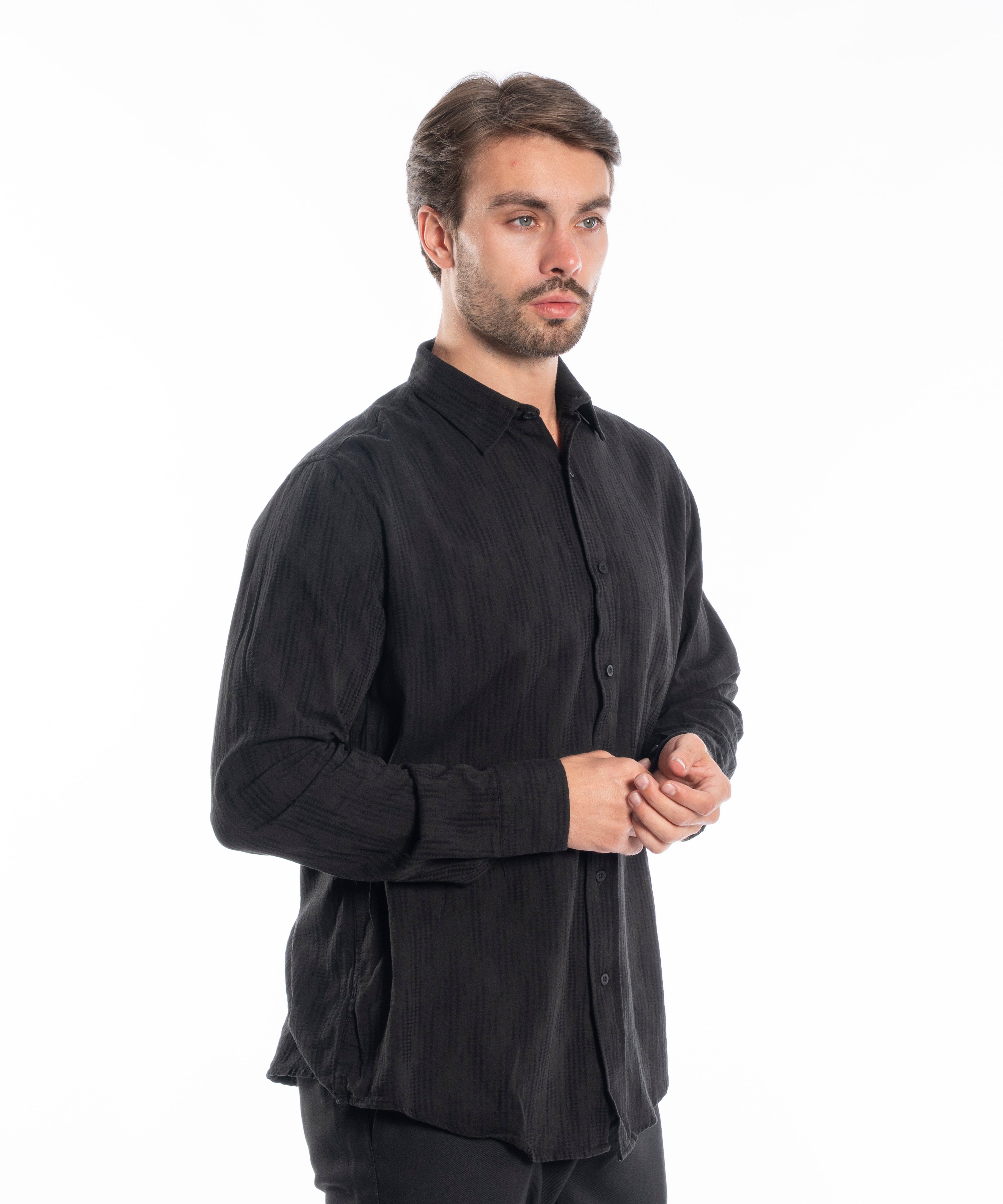 Long Sleeve Shirt - Men - Plain