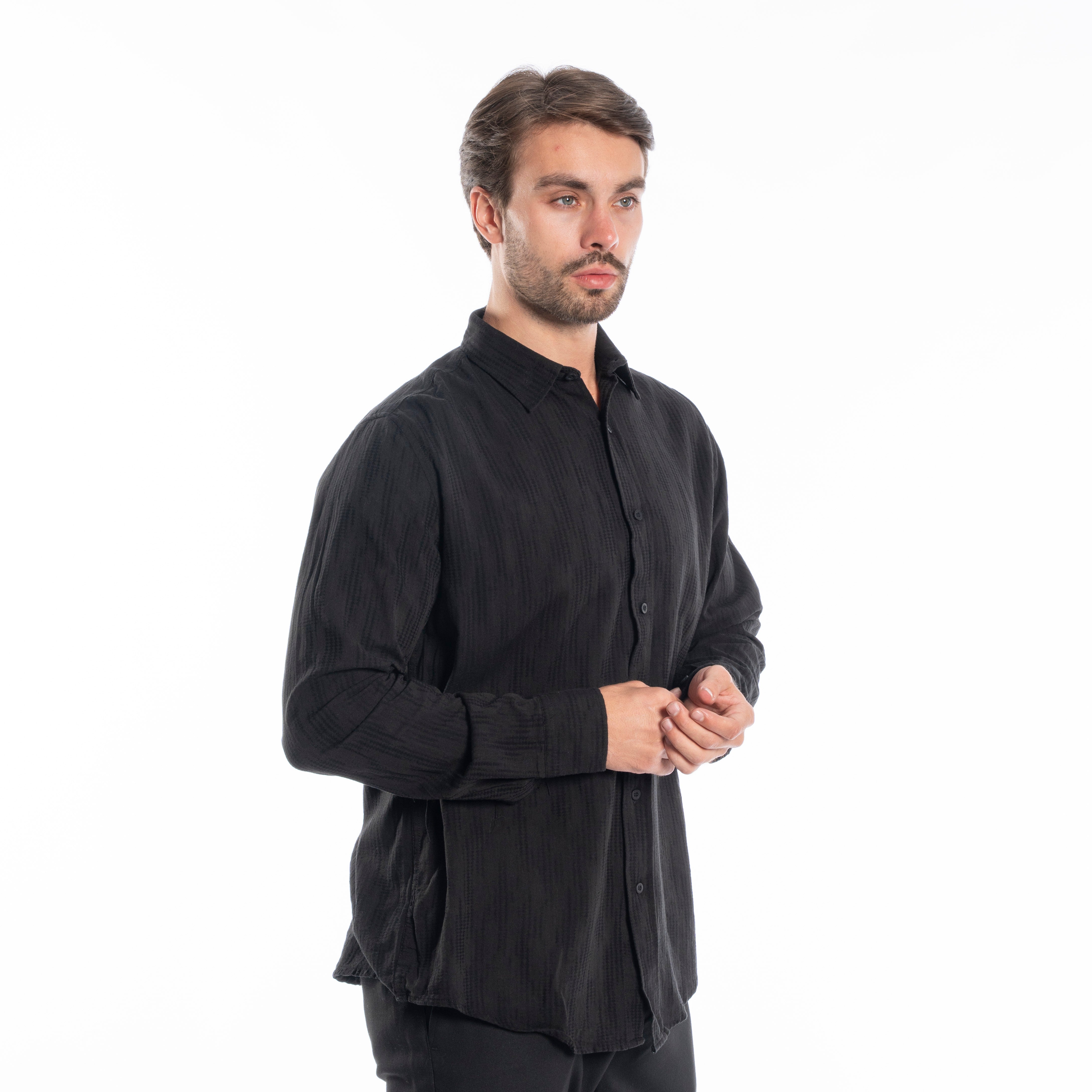 Long Sleeve Shirt - Men - Plain