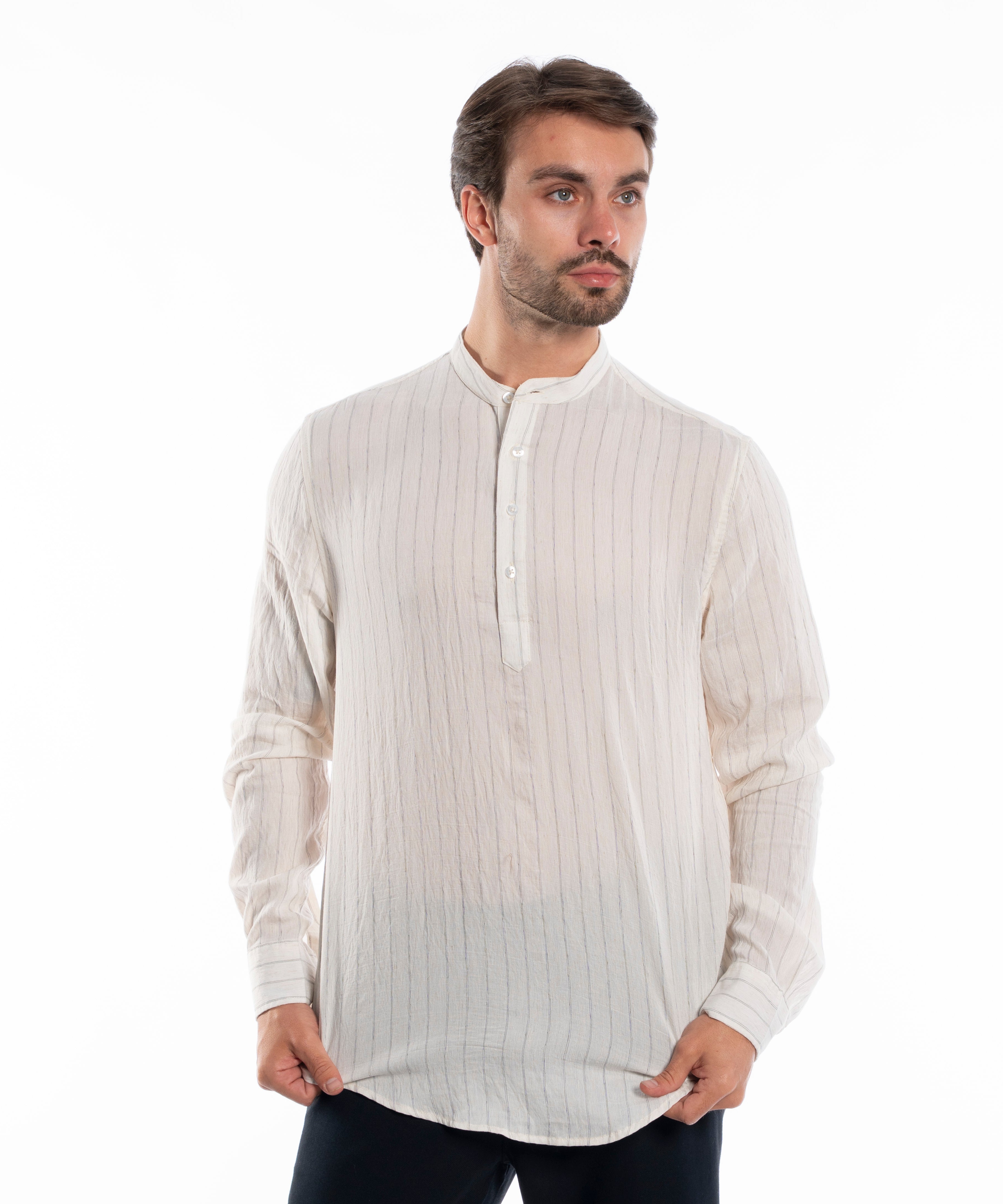 Long Sleeve Shirt - Men - Striped