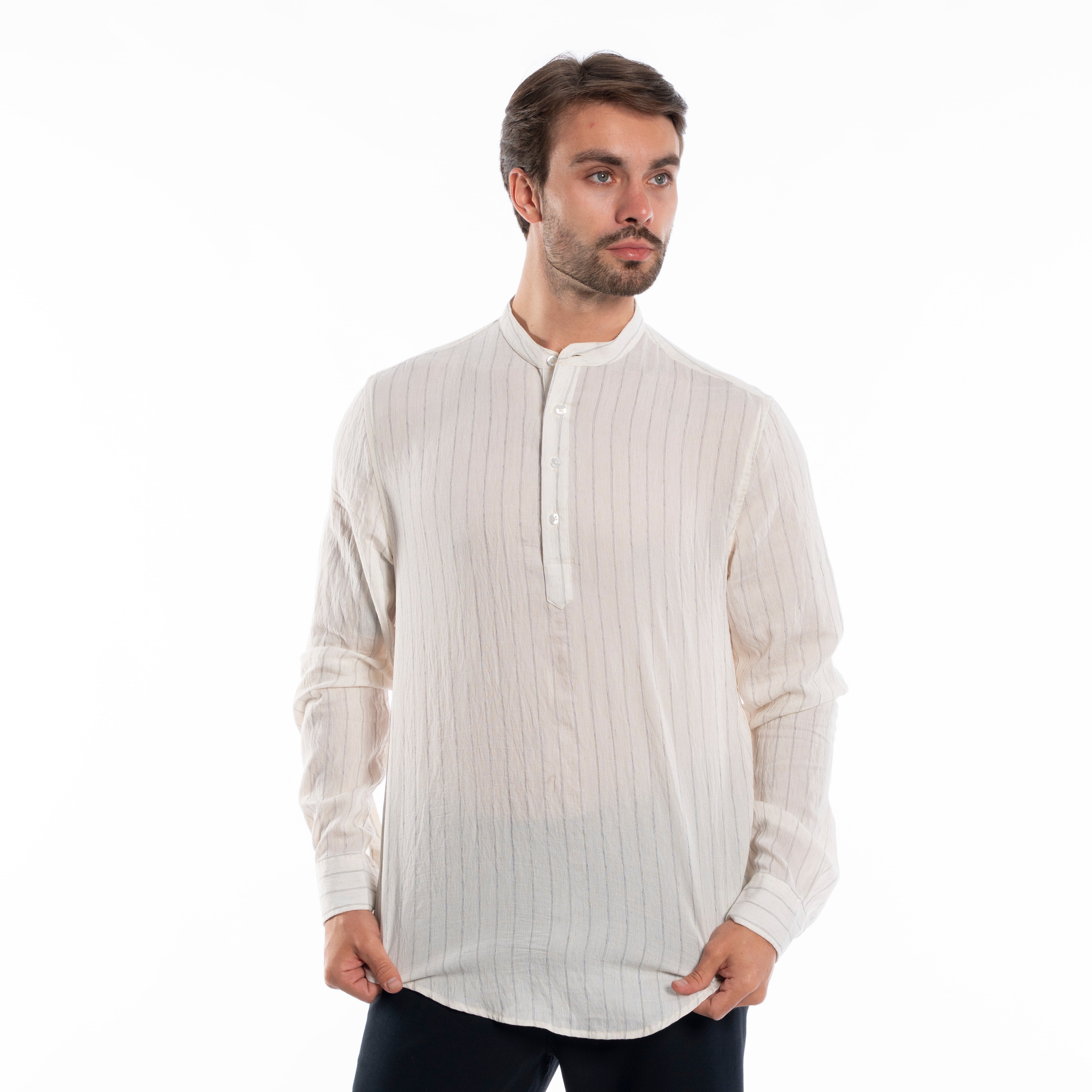 Long Sleeve Shirt - Men - Striped