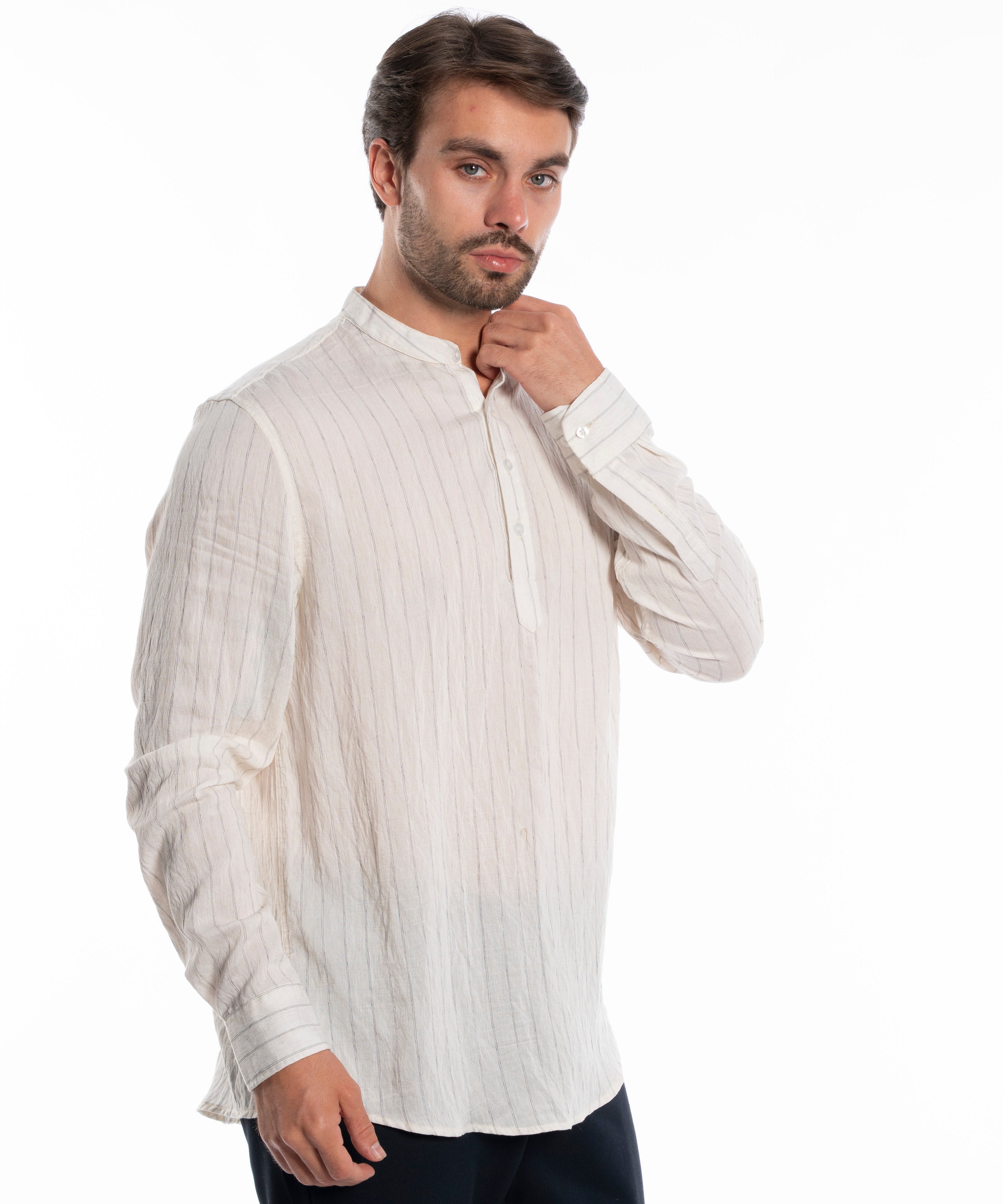 Long Sleeve Shirt - Men - Striped