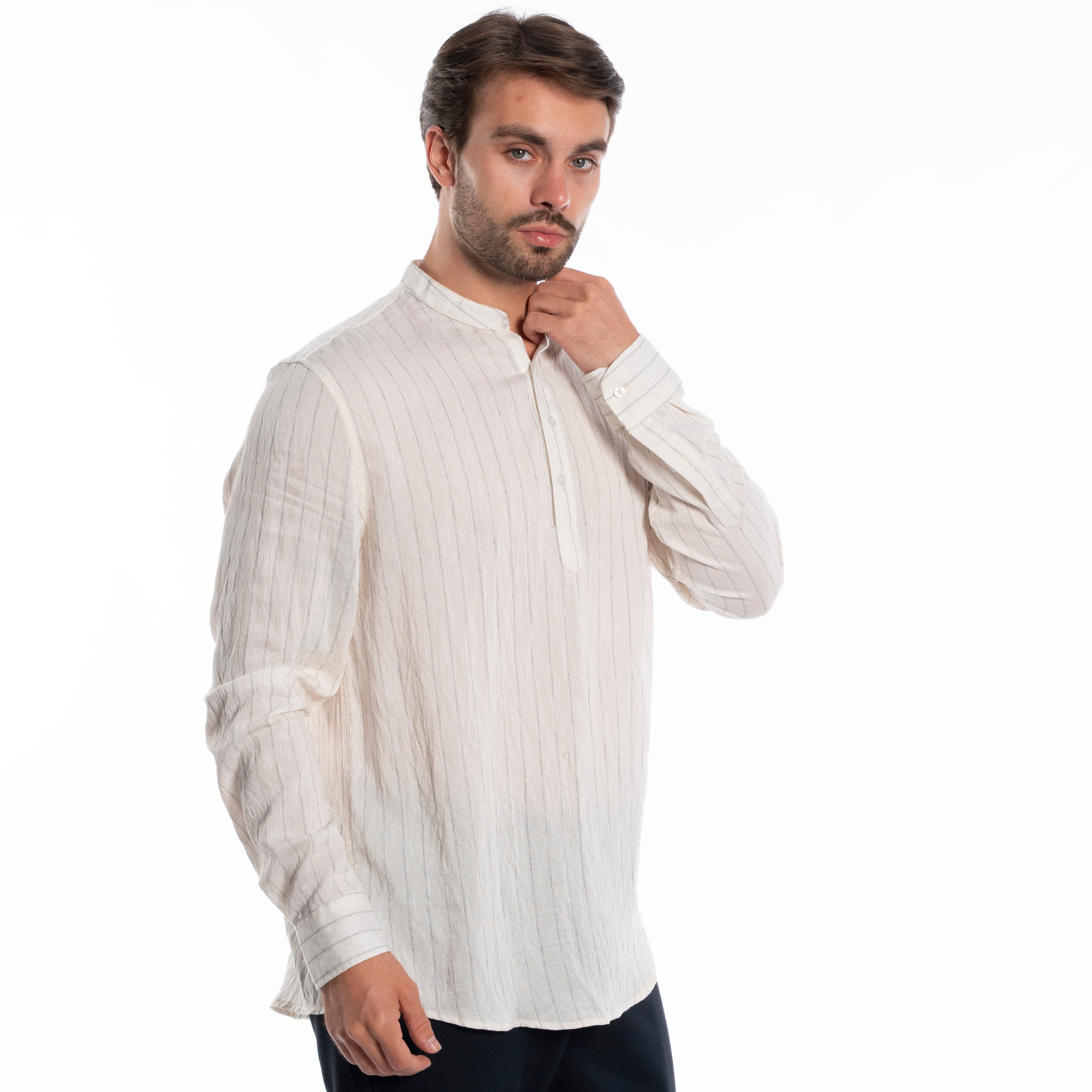 Long Sleeve Shirt - Men - Striped