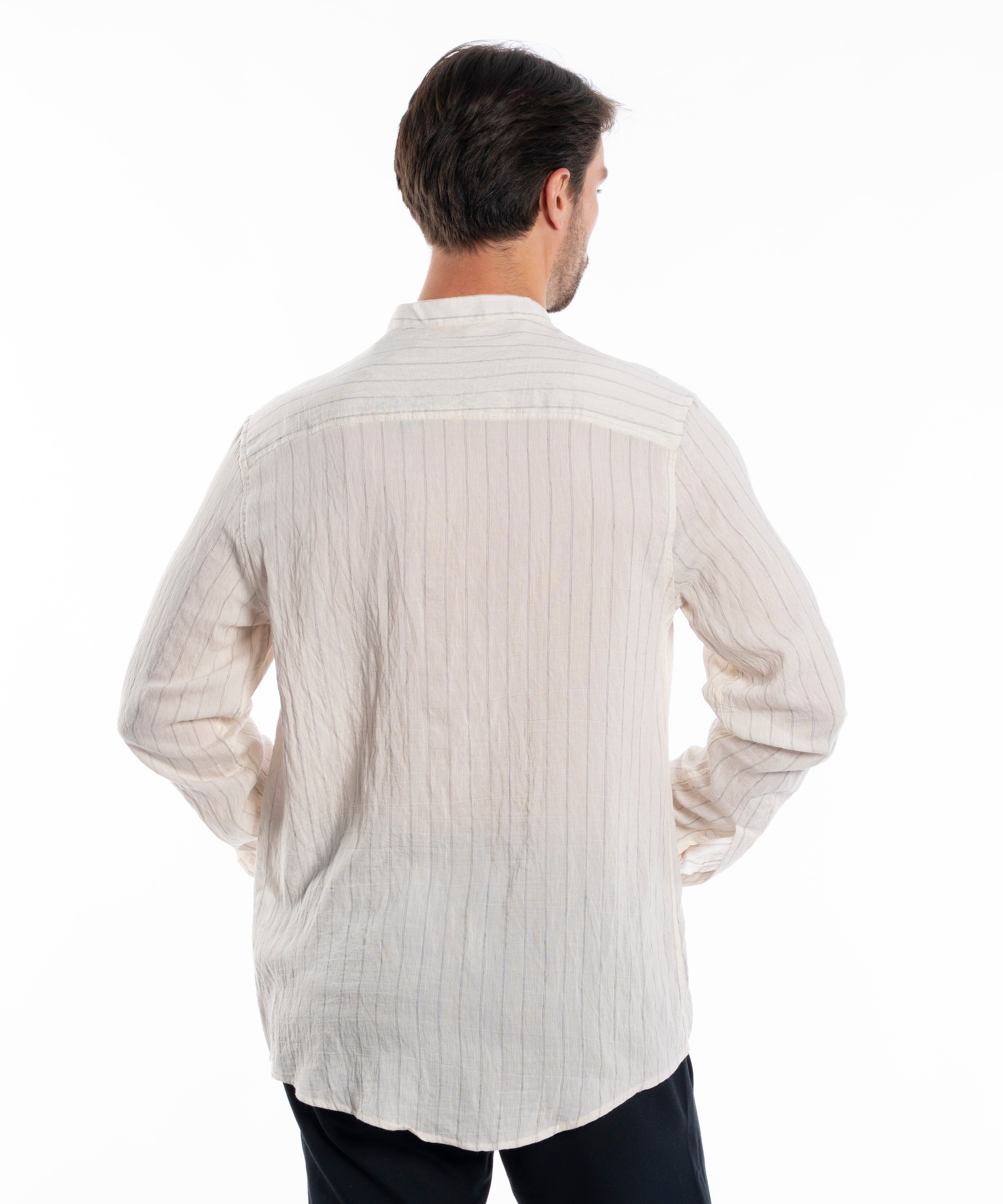 Long Sleeve Shirt - Men - Striped