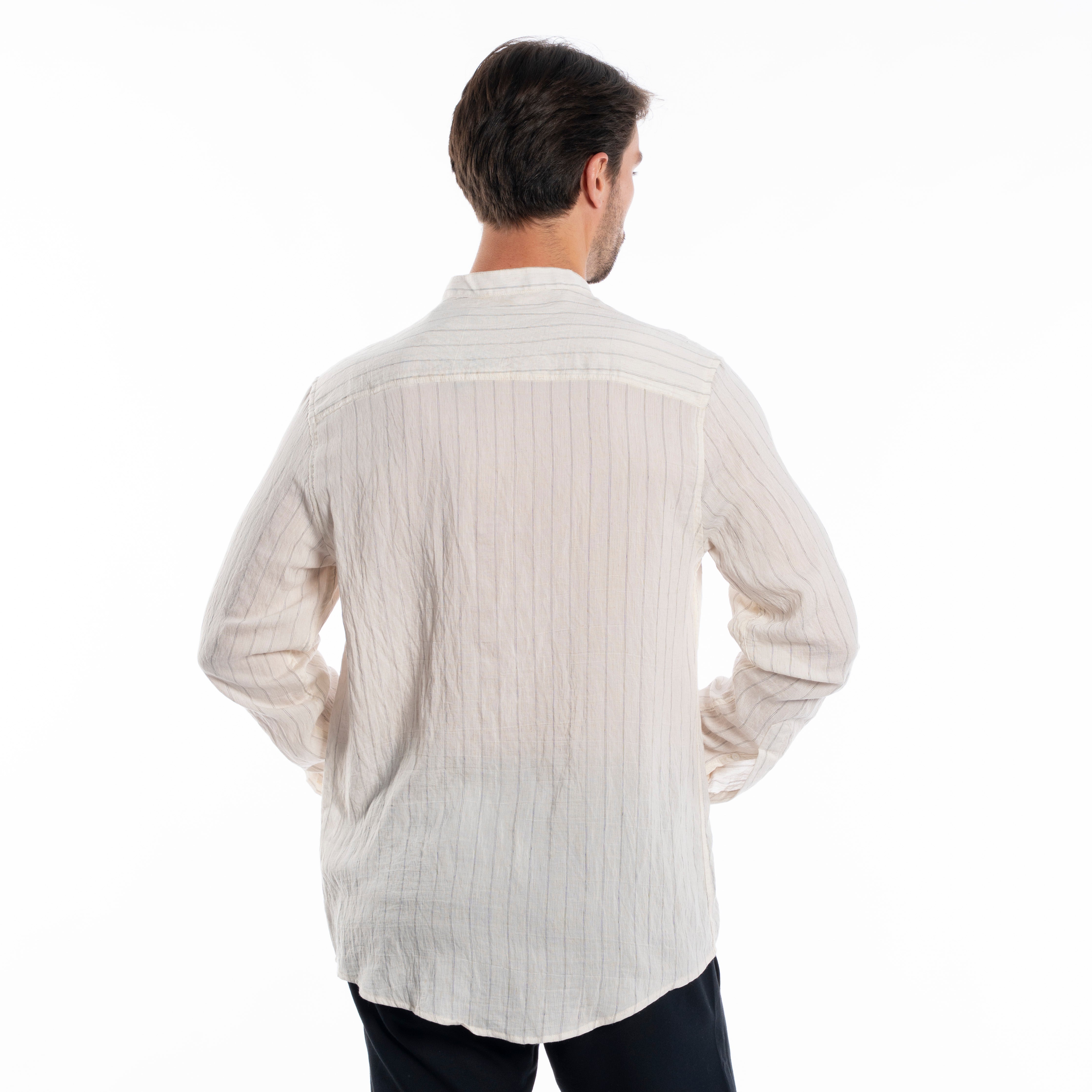 Long Sleeve Shirt - Men - Striped