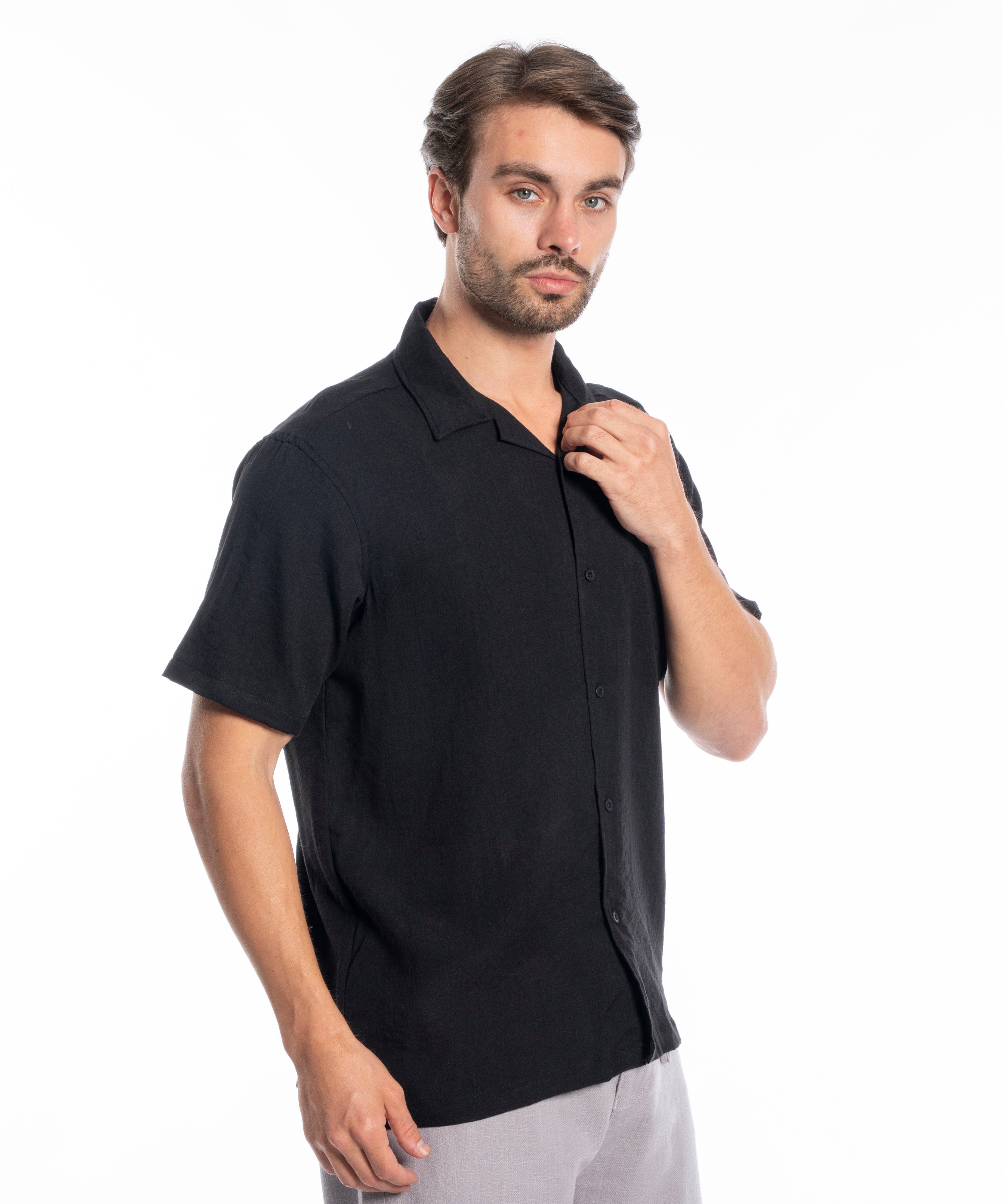 Half Sleeve Shirt - Men - Plain