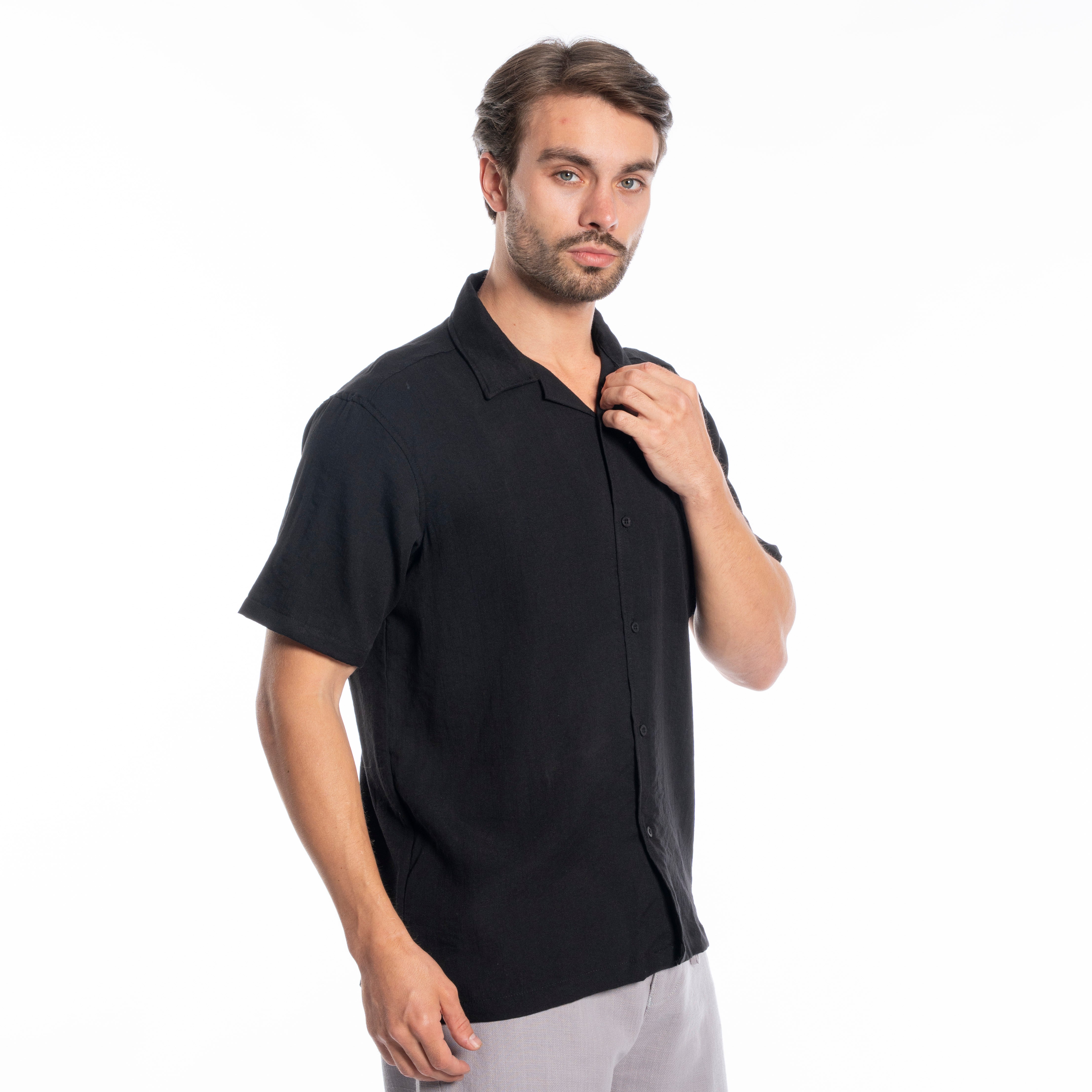 Half Sleeve Shirt - Men - Plain