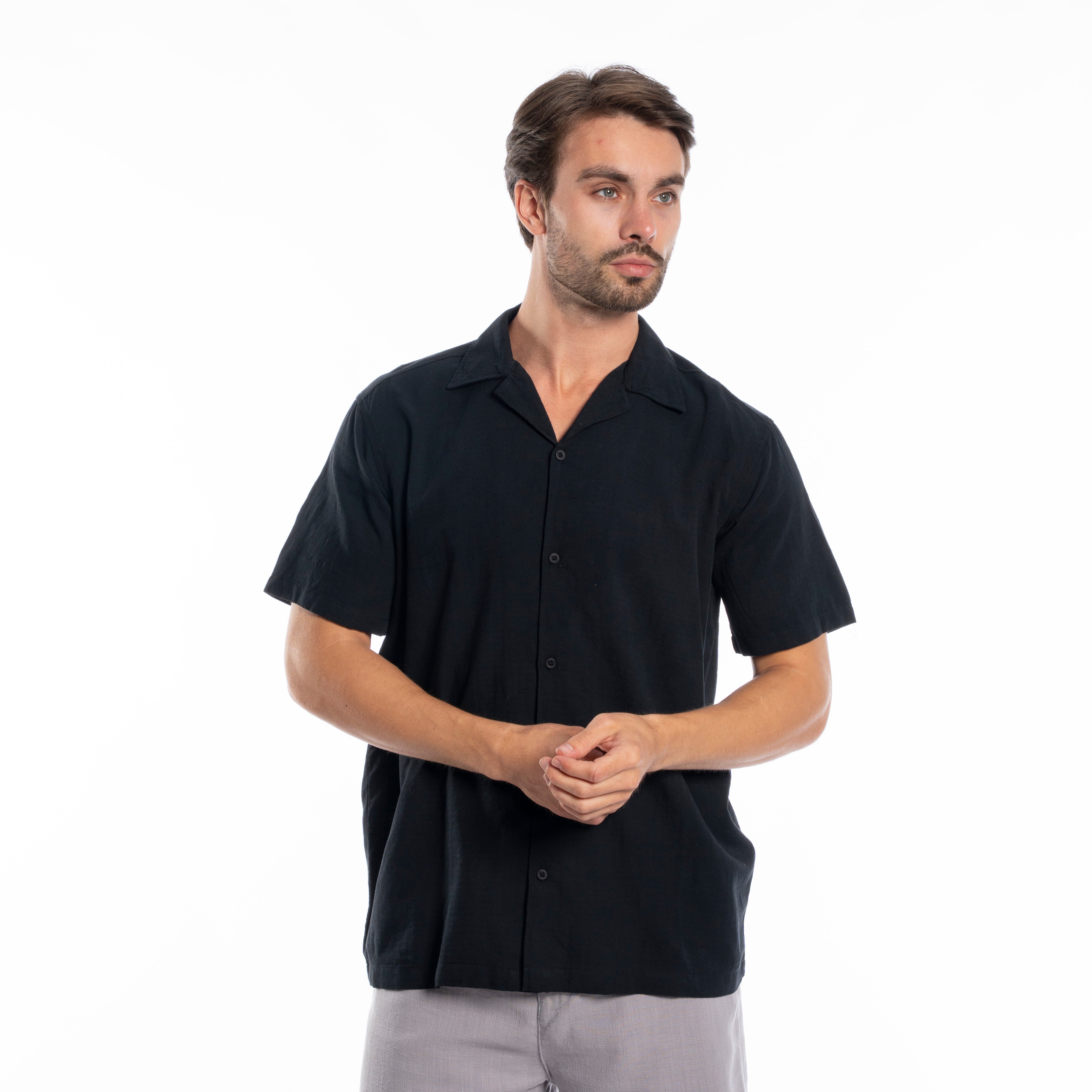 Half Sleeve Shirt - Men - Plain