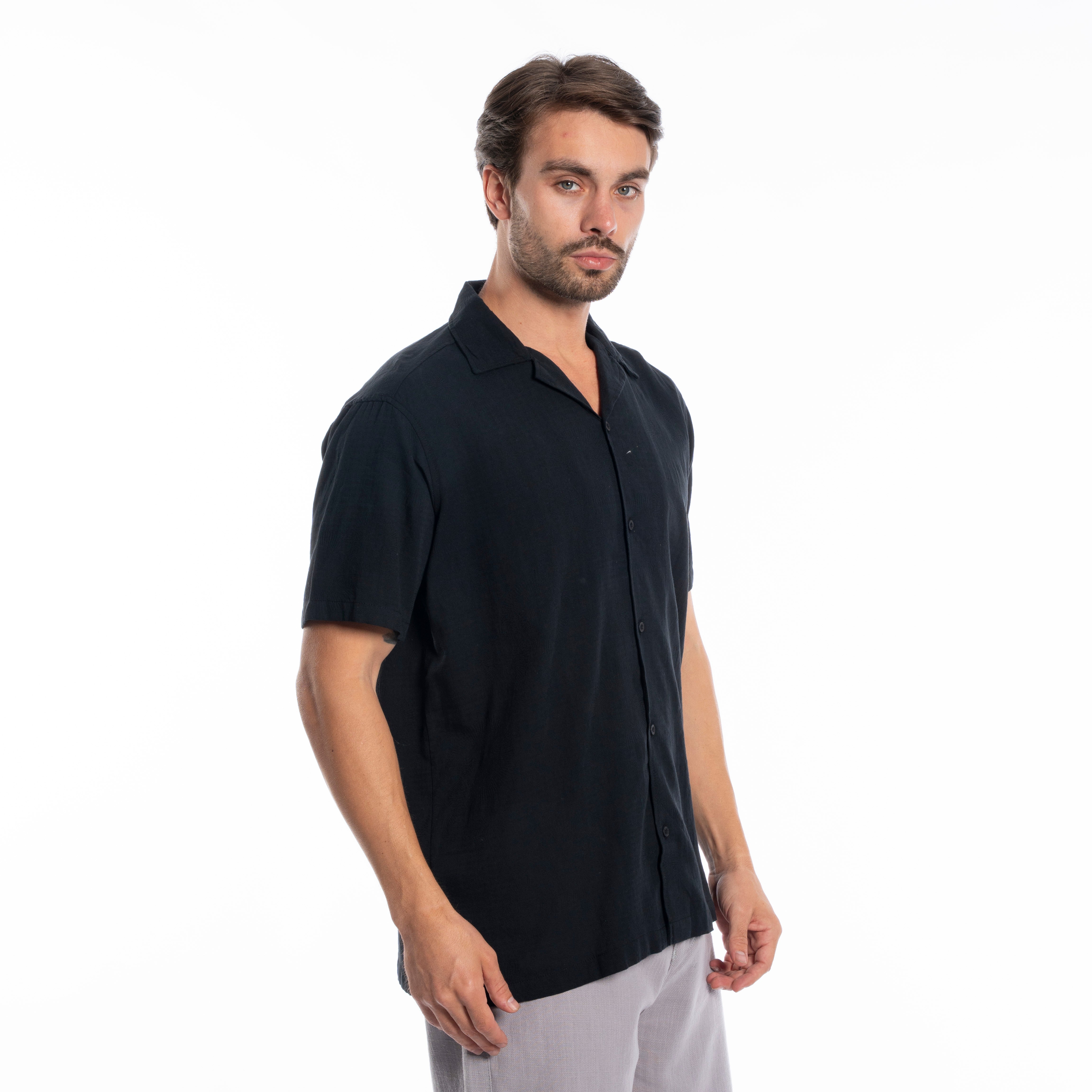 Half Sleeve Shirt - Men - Plain