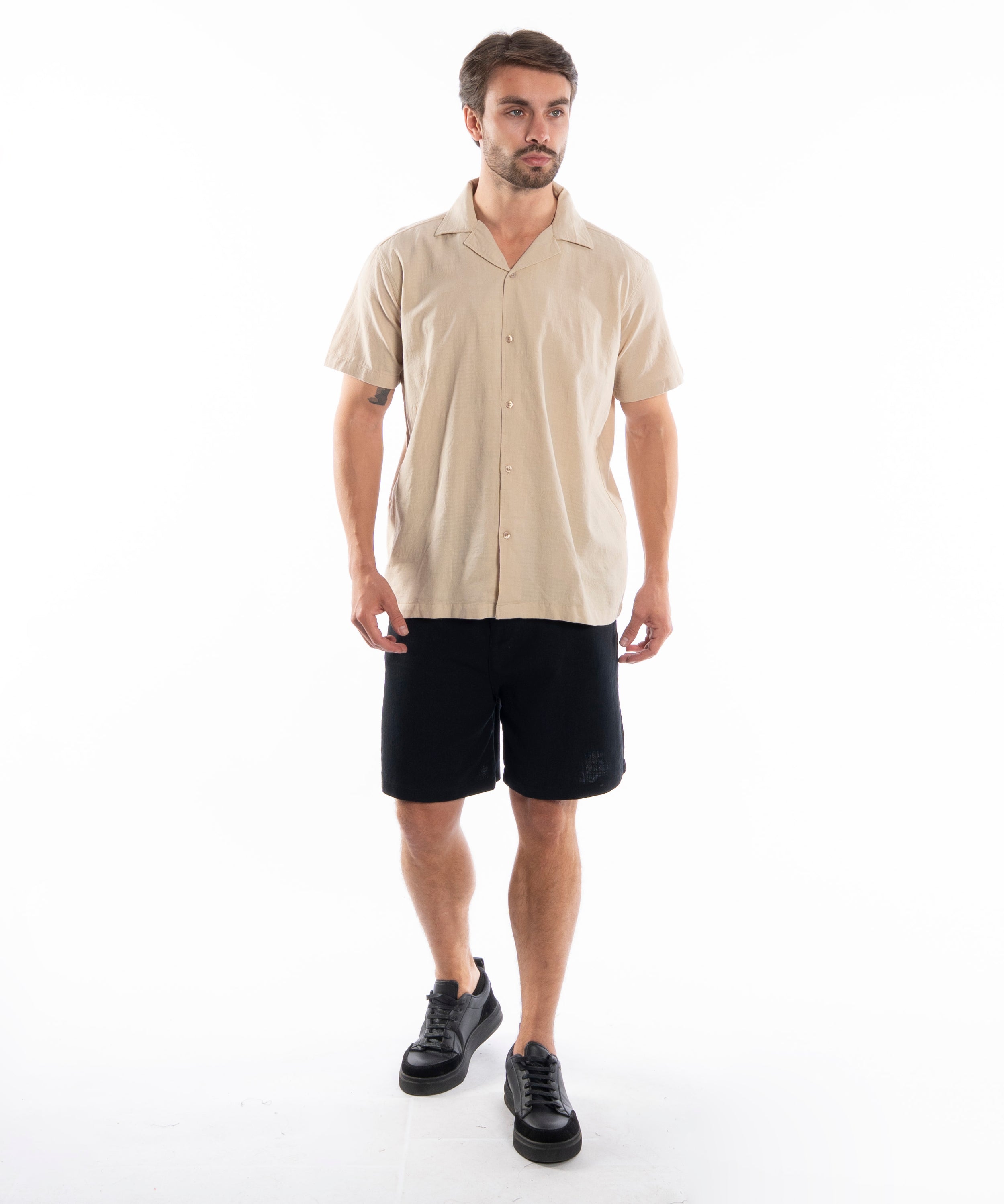 Half Sleeve Shirt - Men - Plain