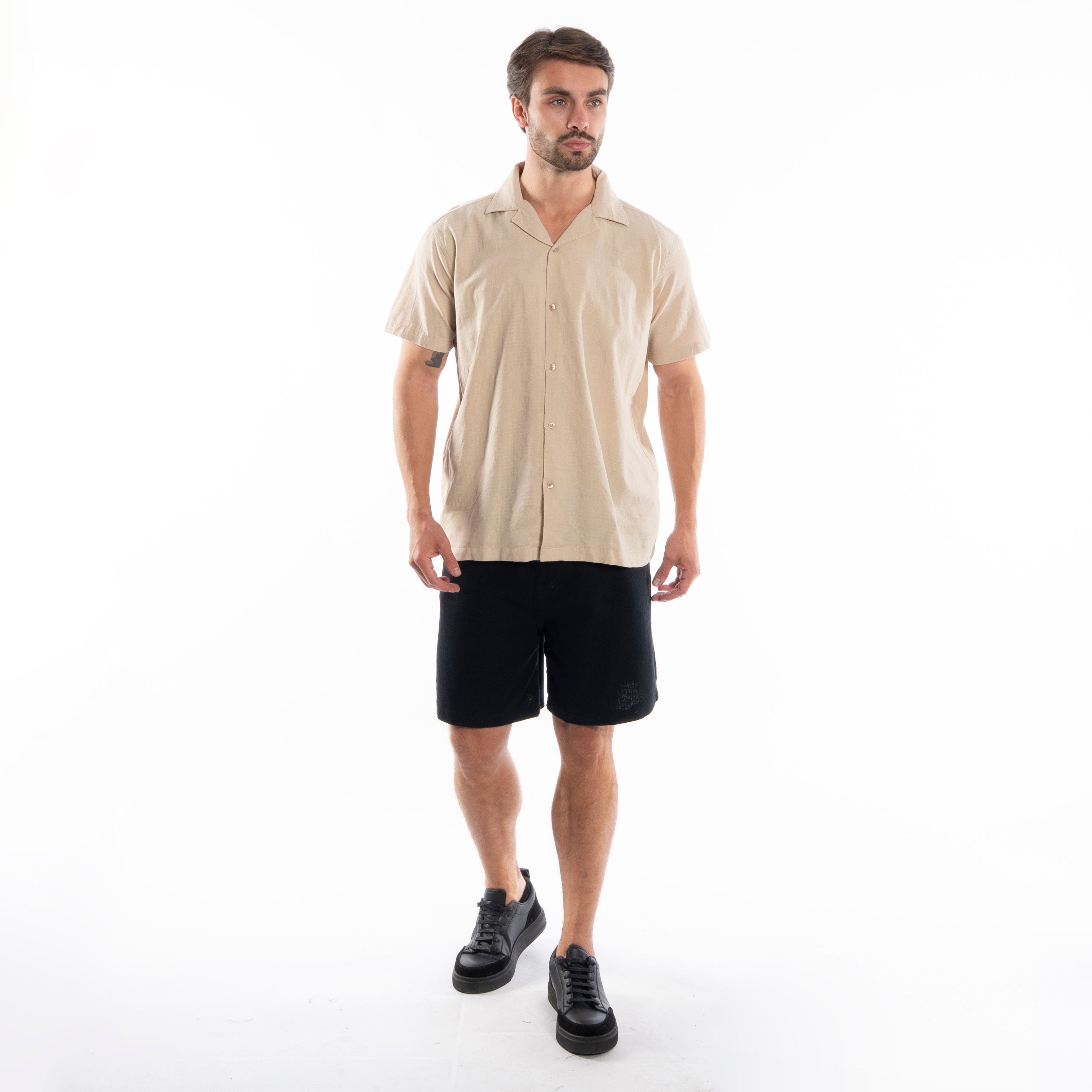 Half Sleeve Shirt - Men - Plain
