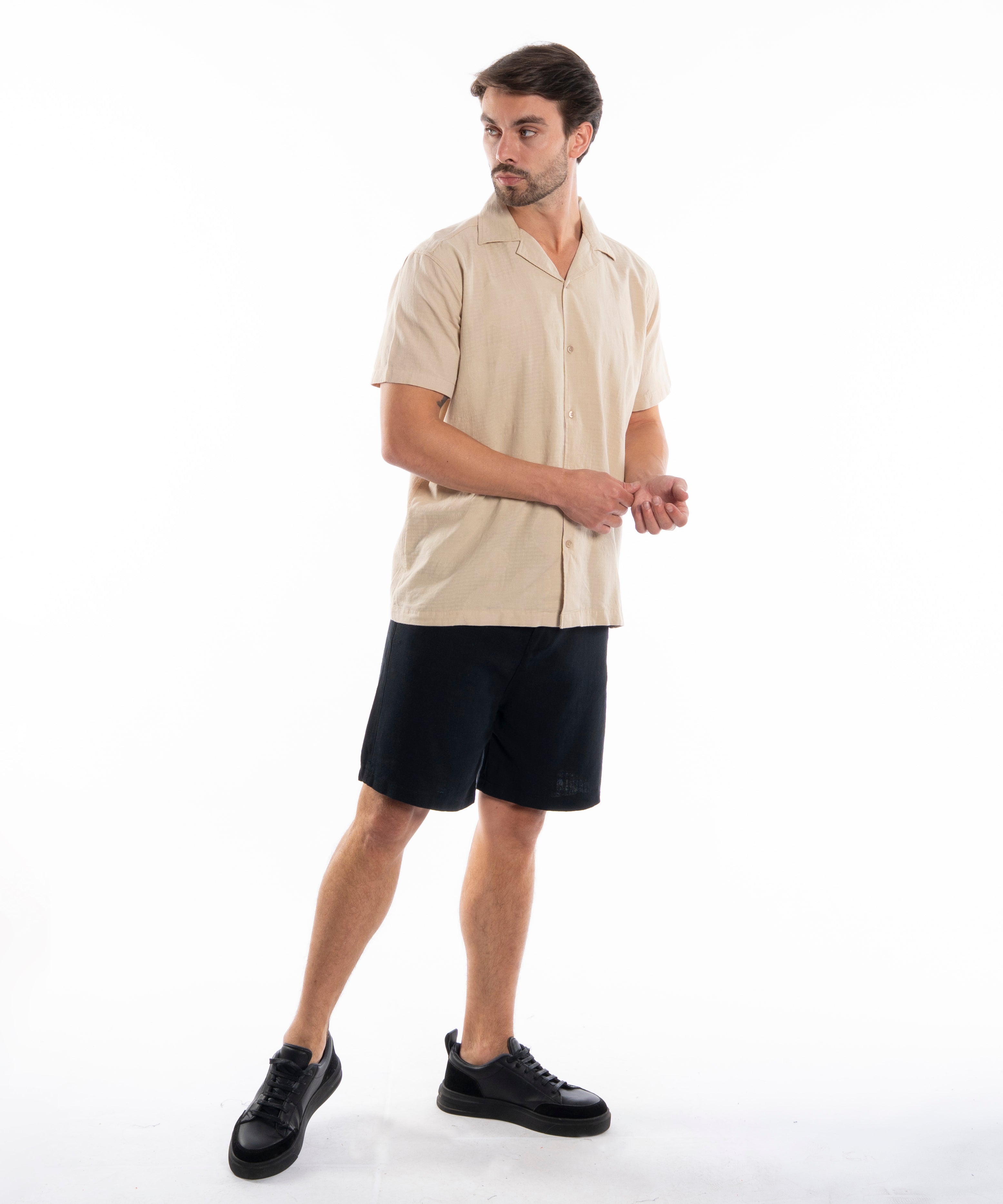 Half Sleeve Shirt - Men - Plain