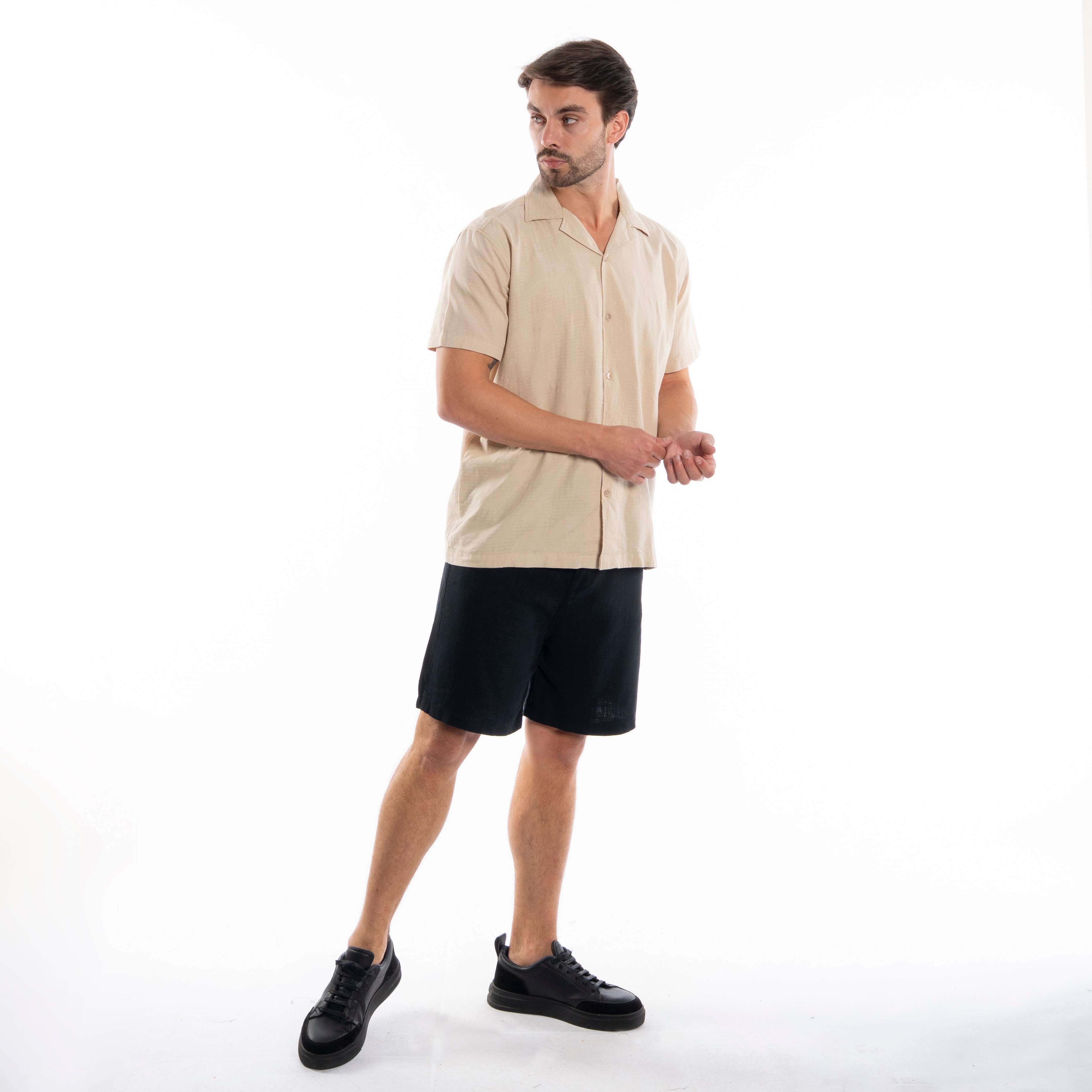 Half Sleeve Shirt - Men - Plain